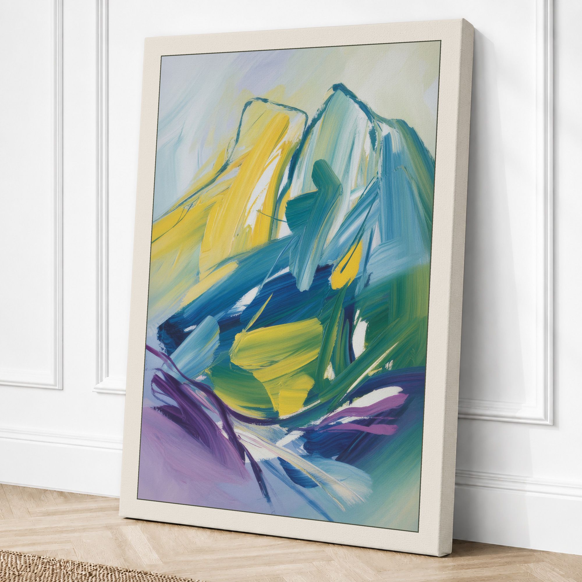 Cream border canvas