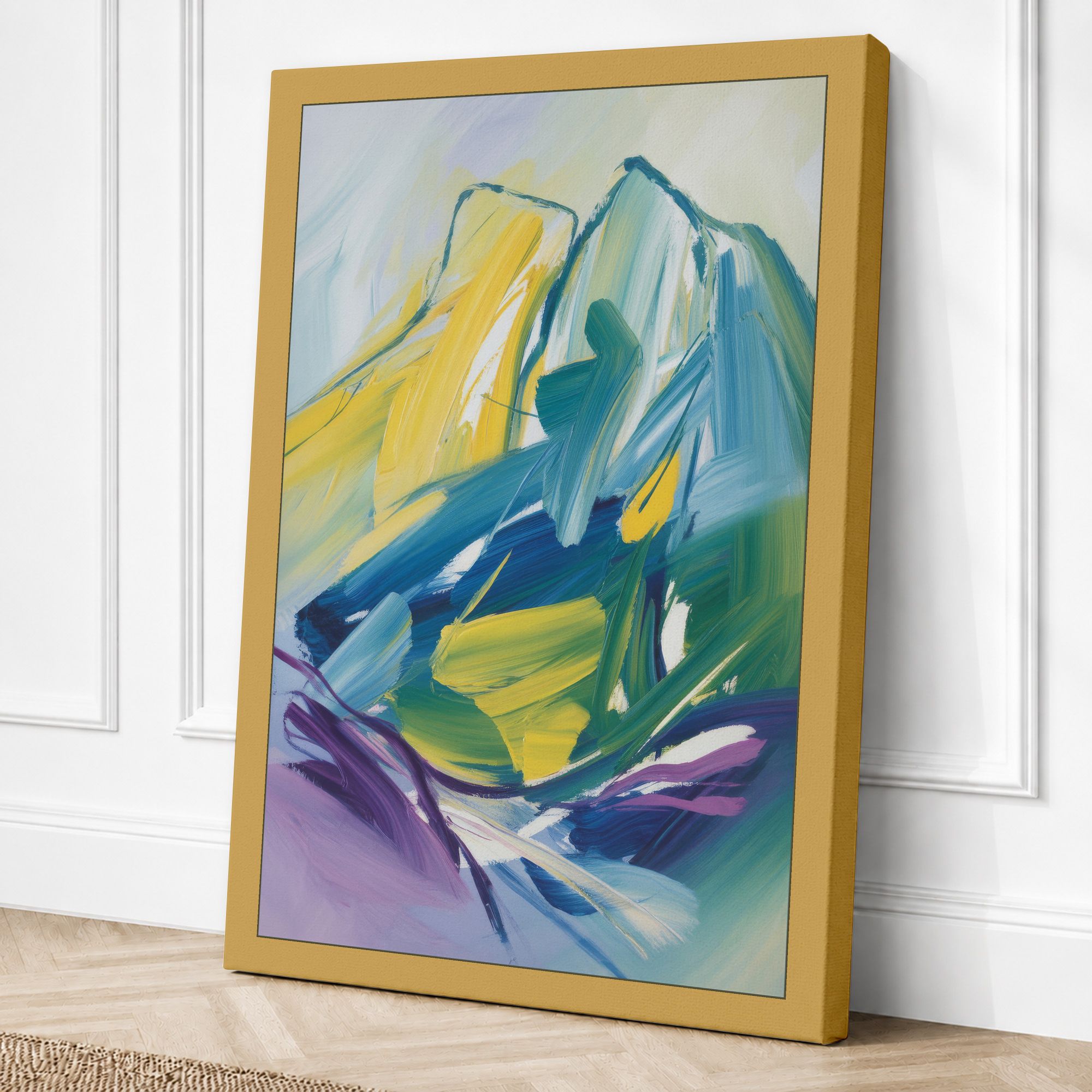 Ochre border canvas