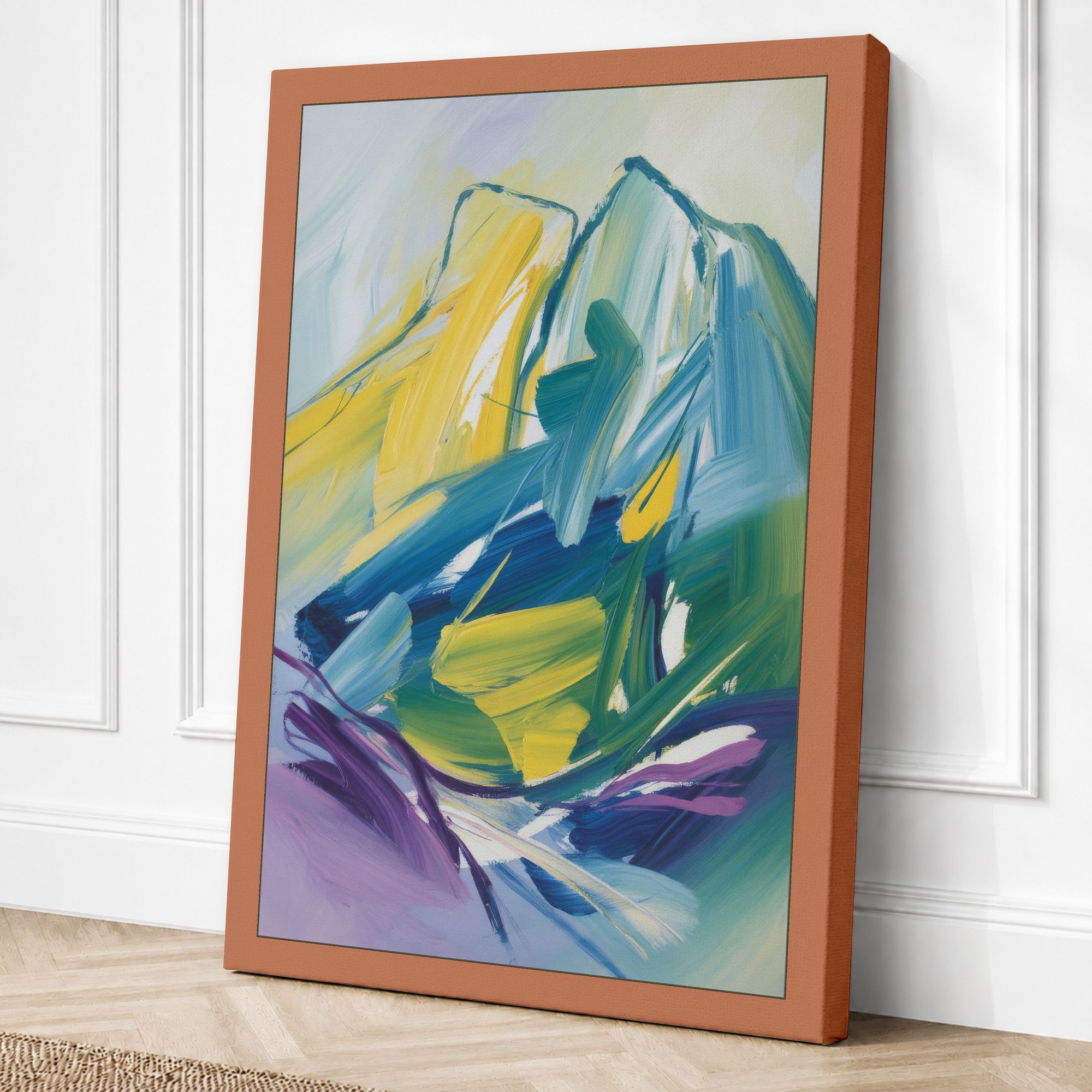Terracotta border canvas