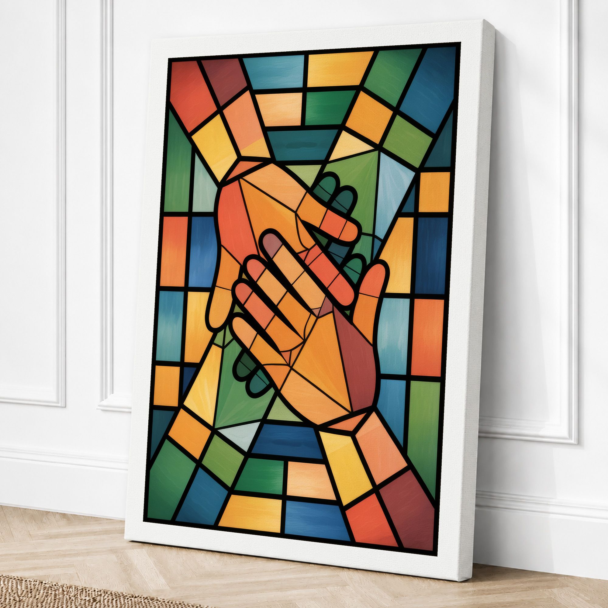 White border canvas
