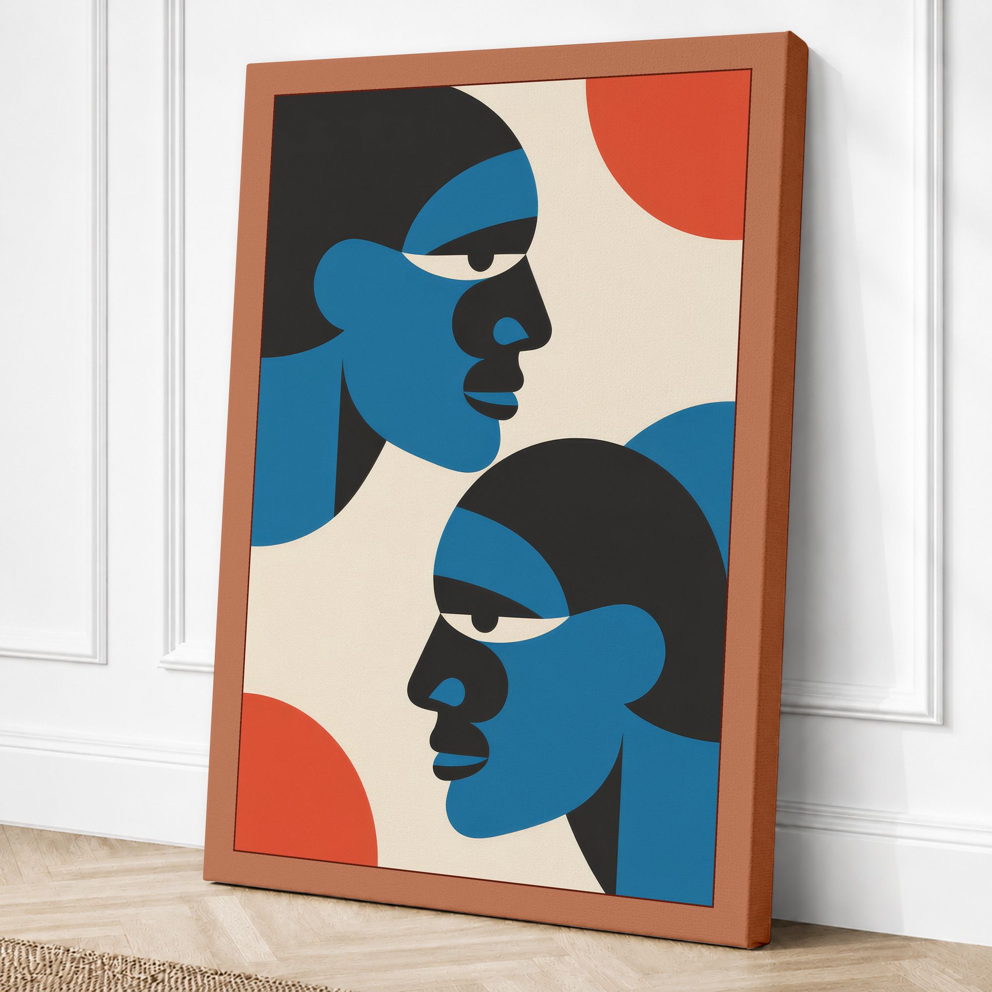 Terracotta border canvas