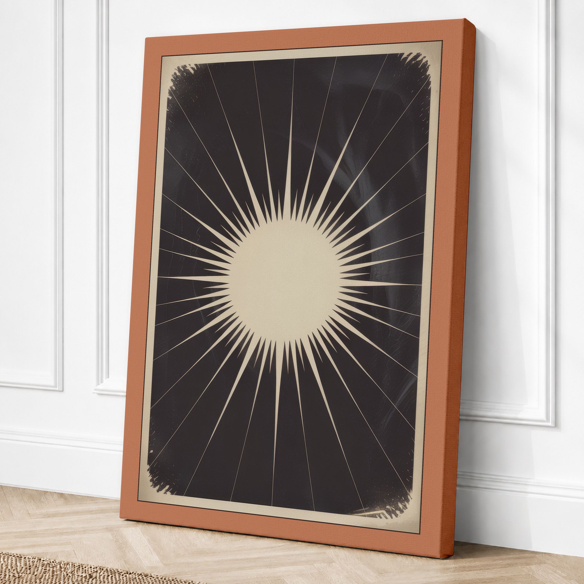 Terracotta border canvas