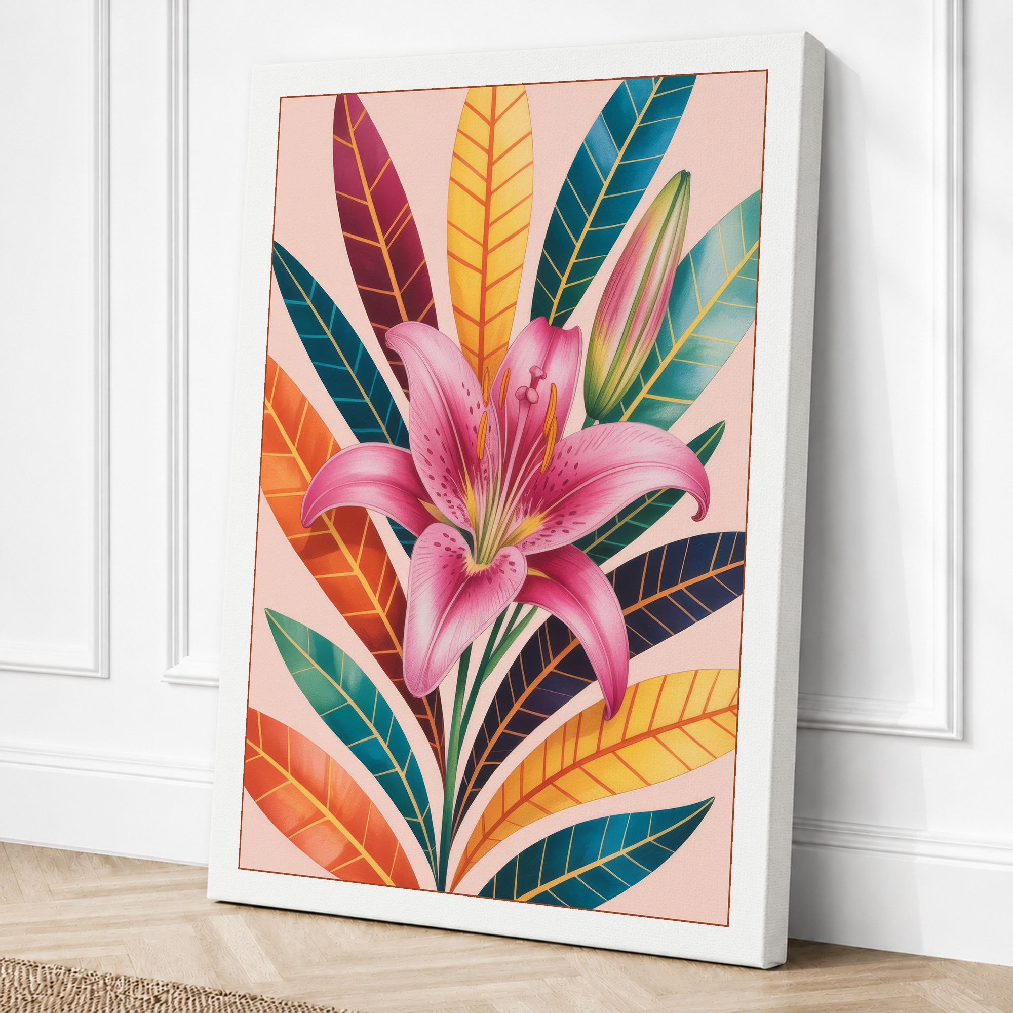 White border canvas