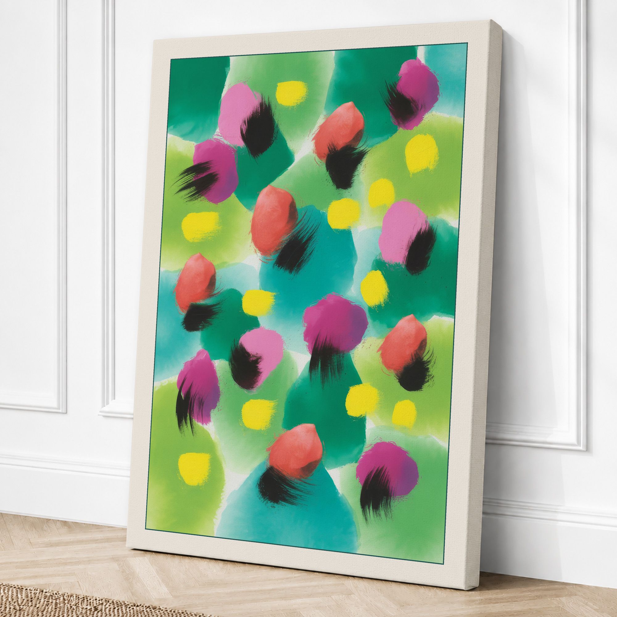 Cream border canvas