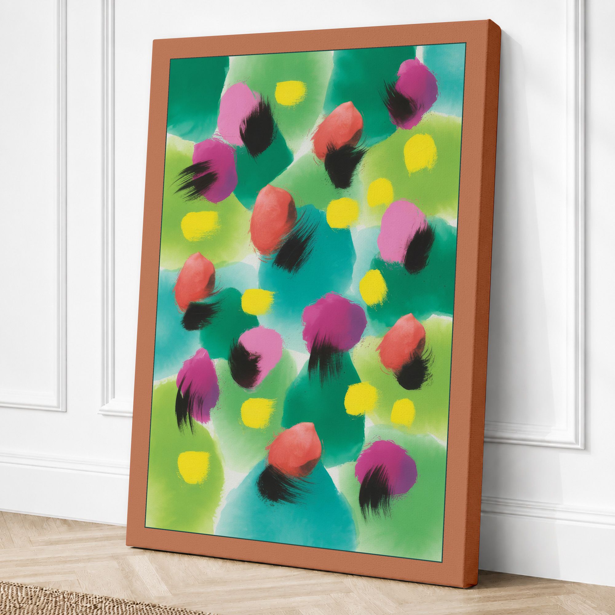 Terracotta border canvas