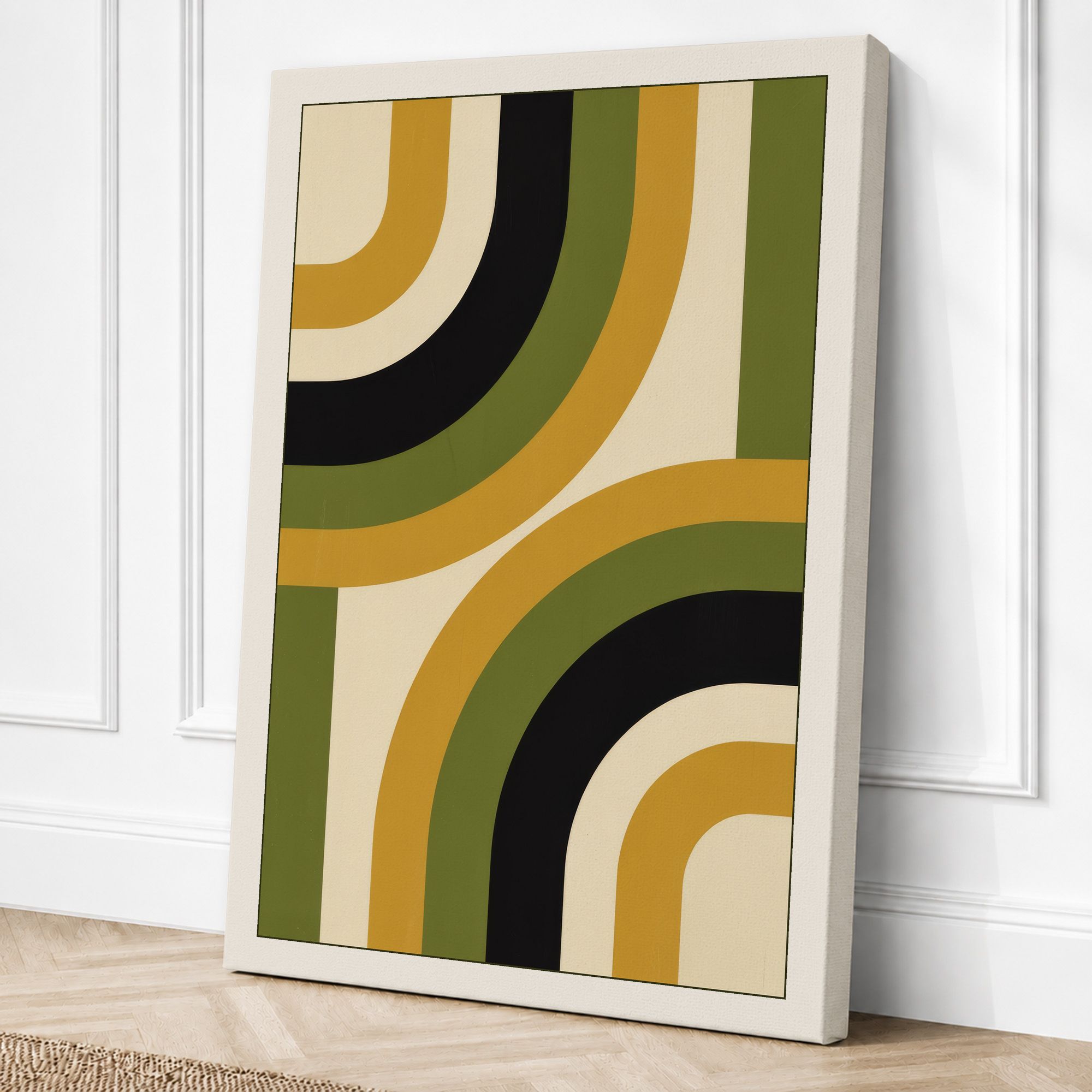 Cream border canvas