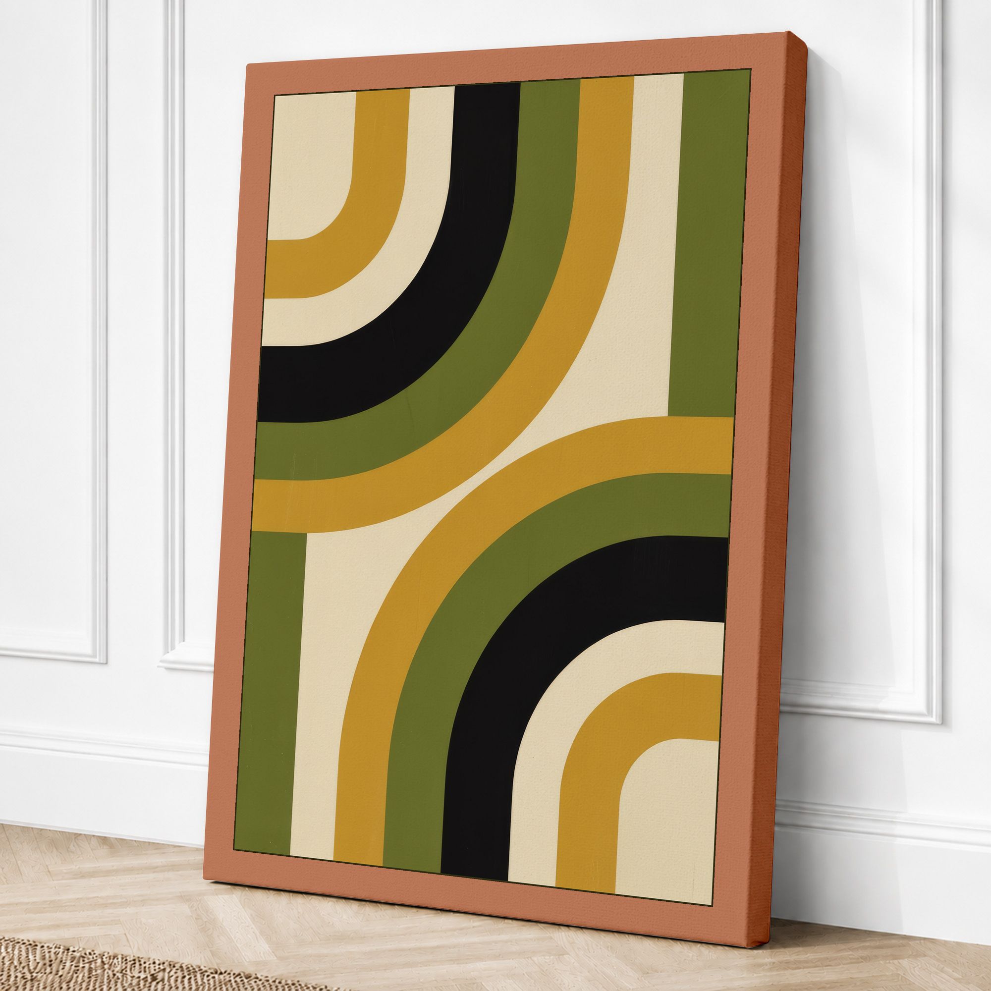 Terracotta border canvas