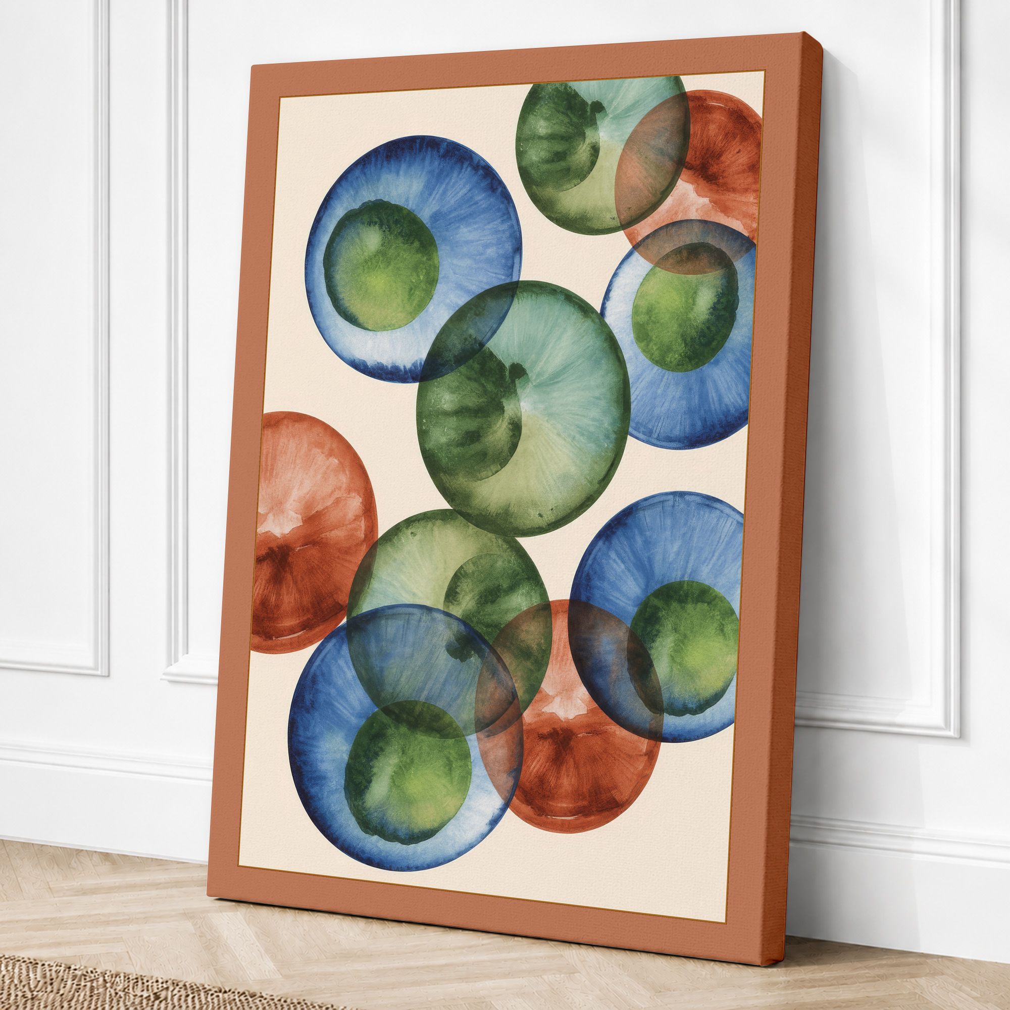 Terracotta border canvas