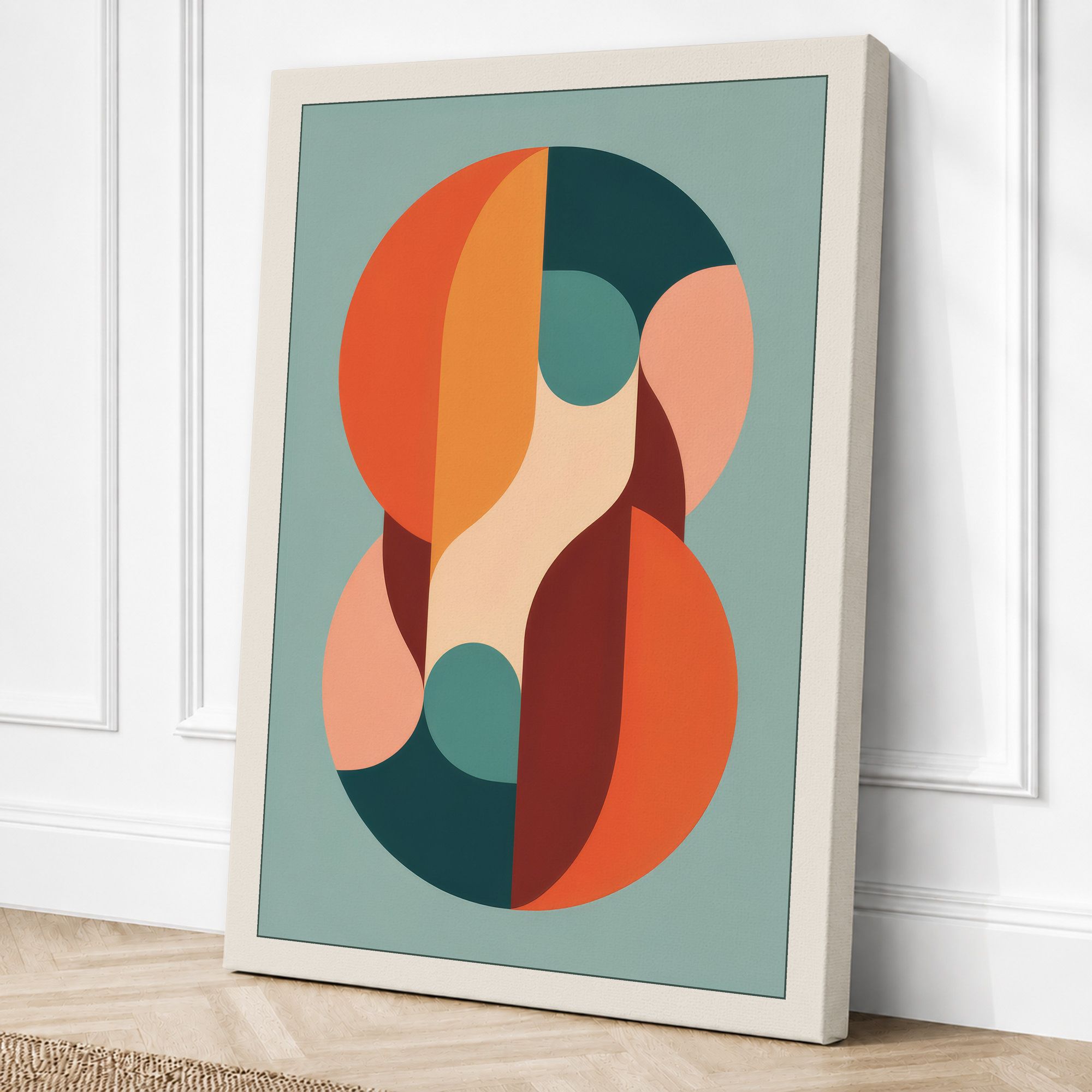 Cream border canvas