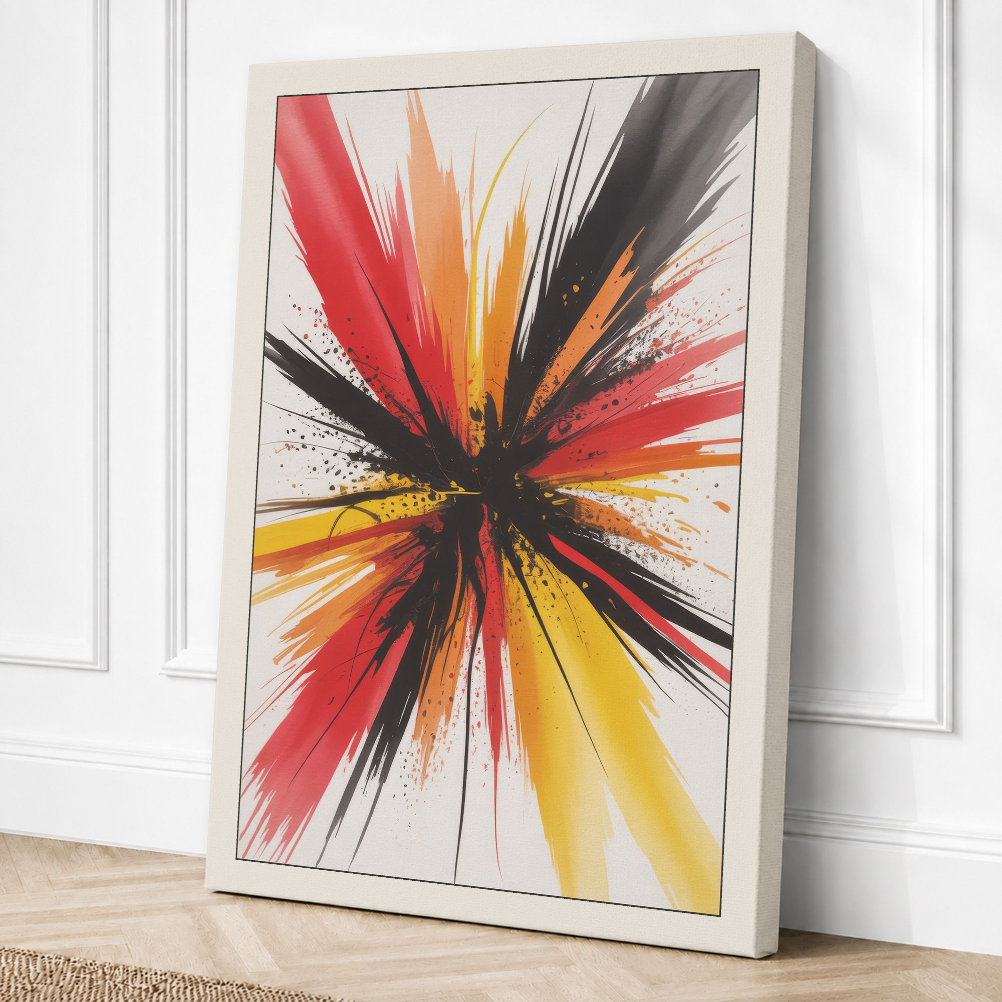 Cream border canvas