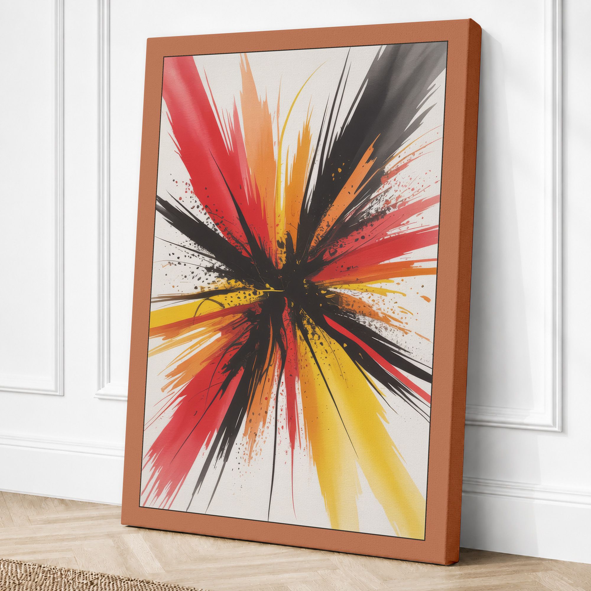 Terracotta border canvas