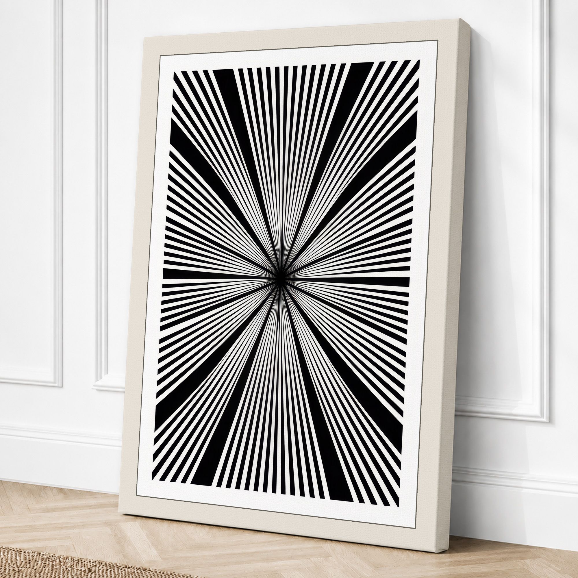 Cream border canvas