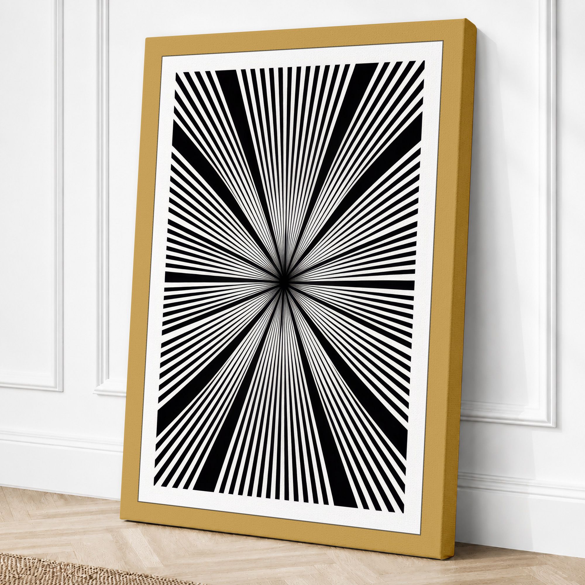 Ochre border canvas