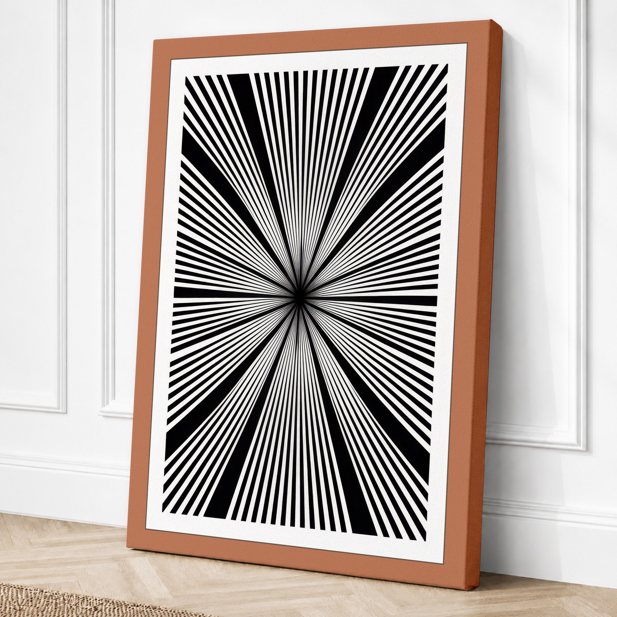 Terracotta border canvas