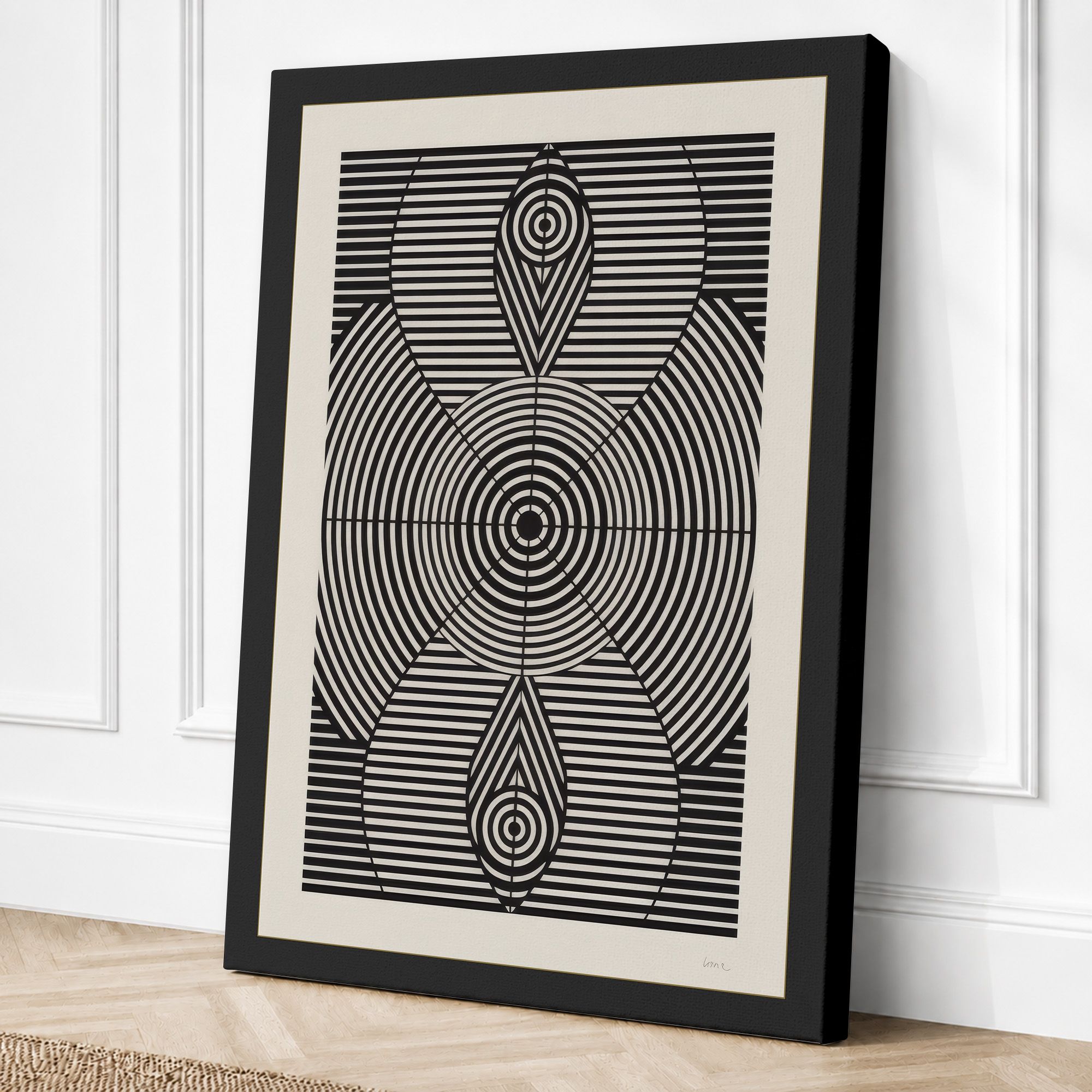 Black border canvas