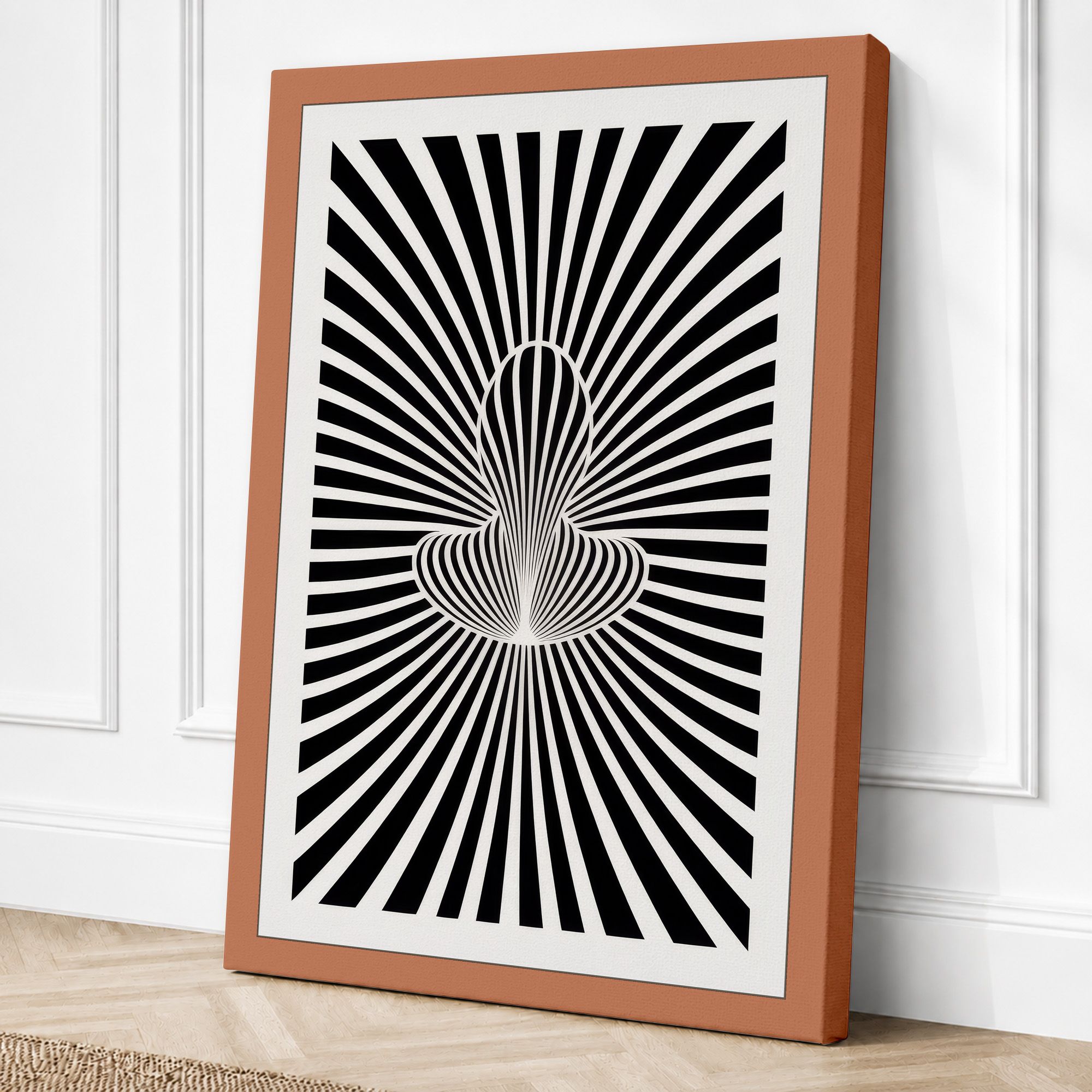 Terracotta border canvas