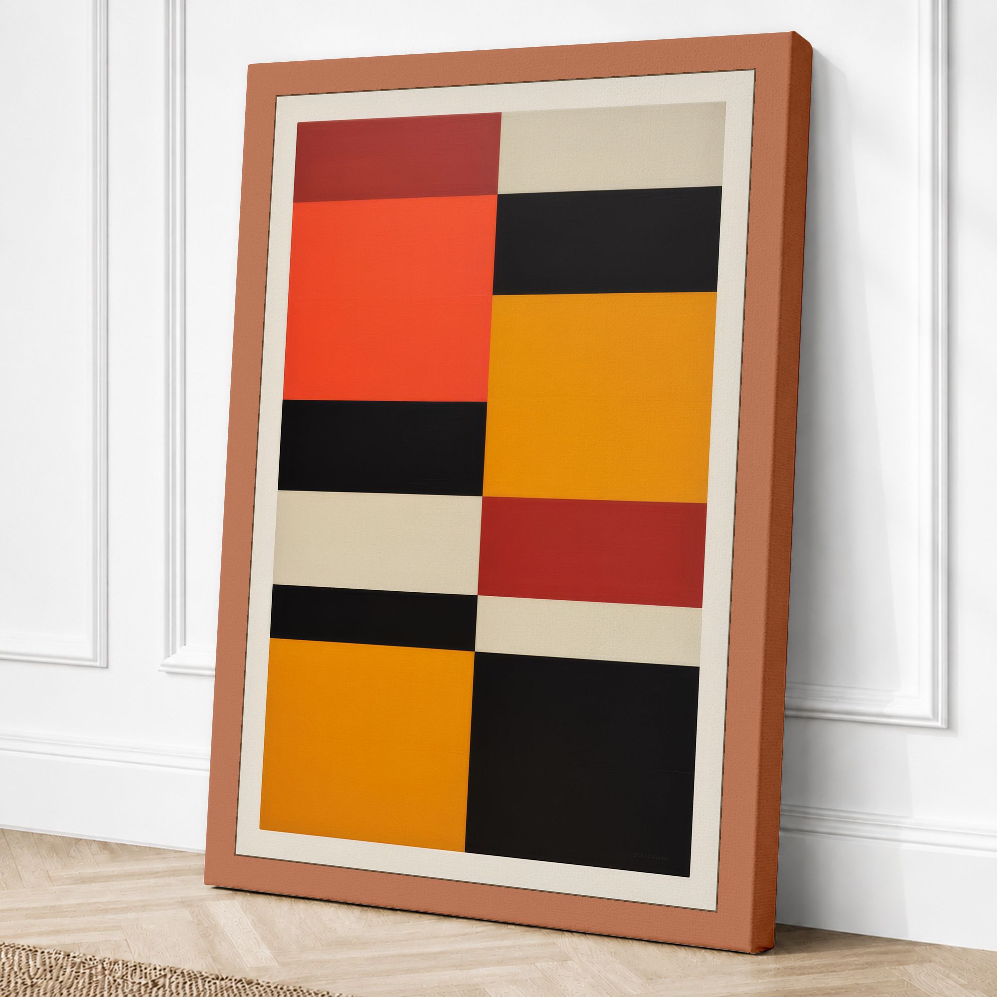 Terracotta border canvas