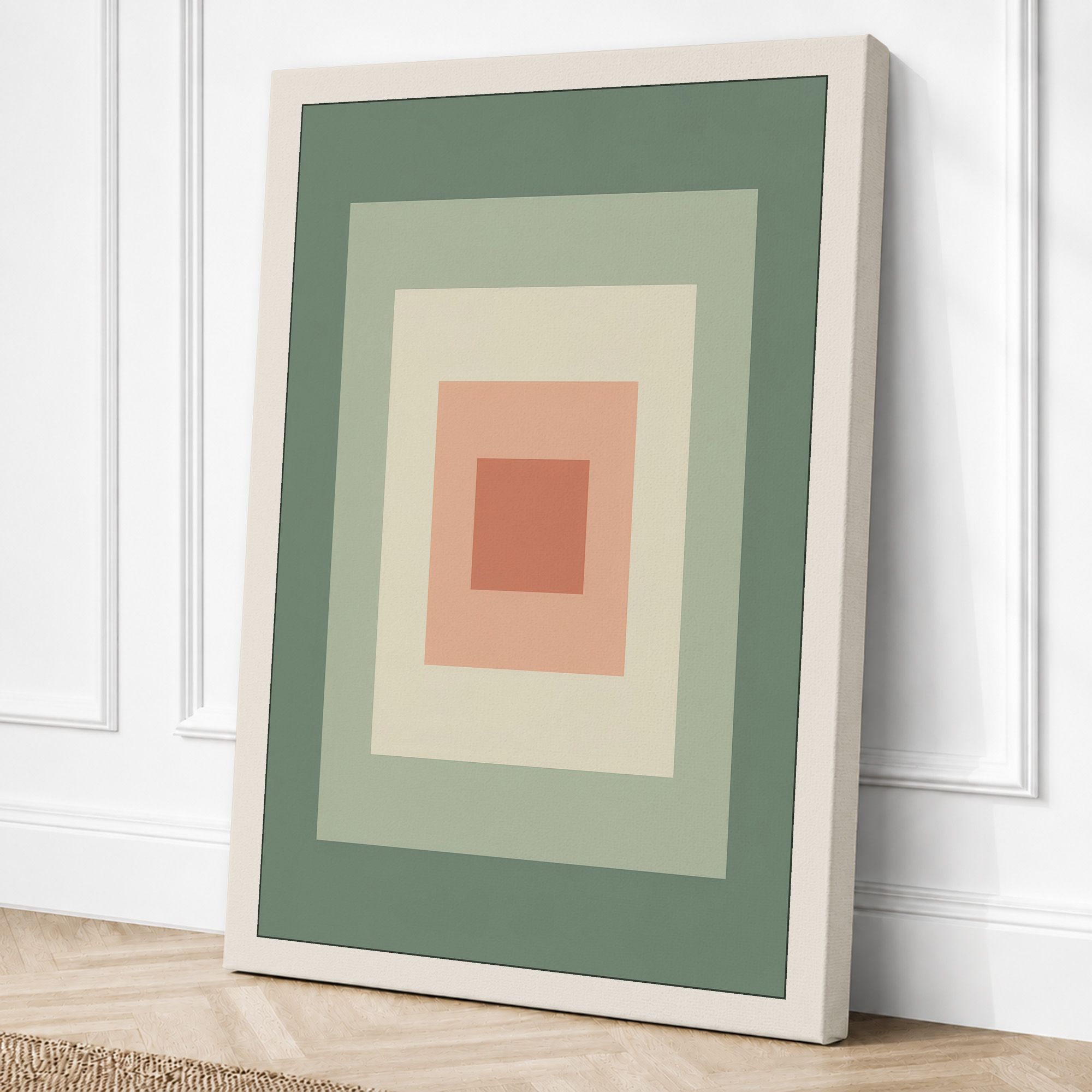 Cream border canvas