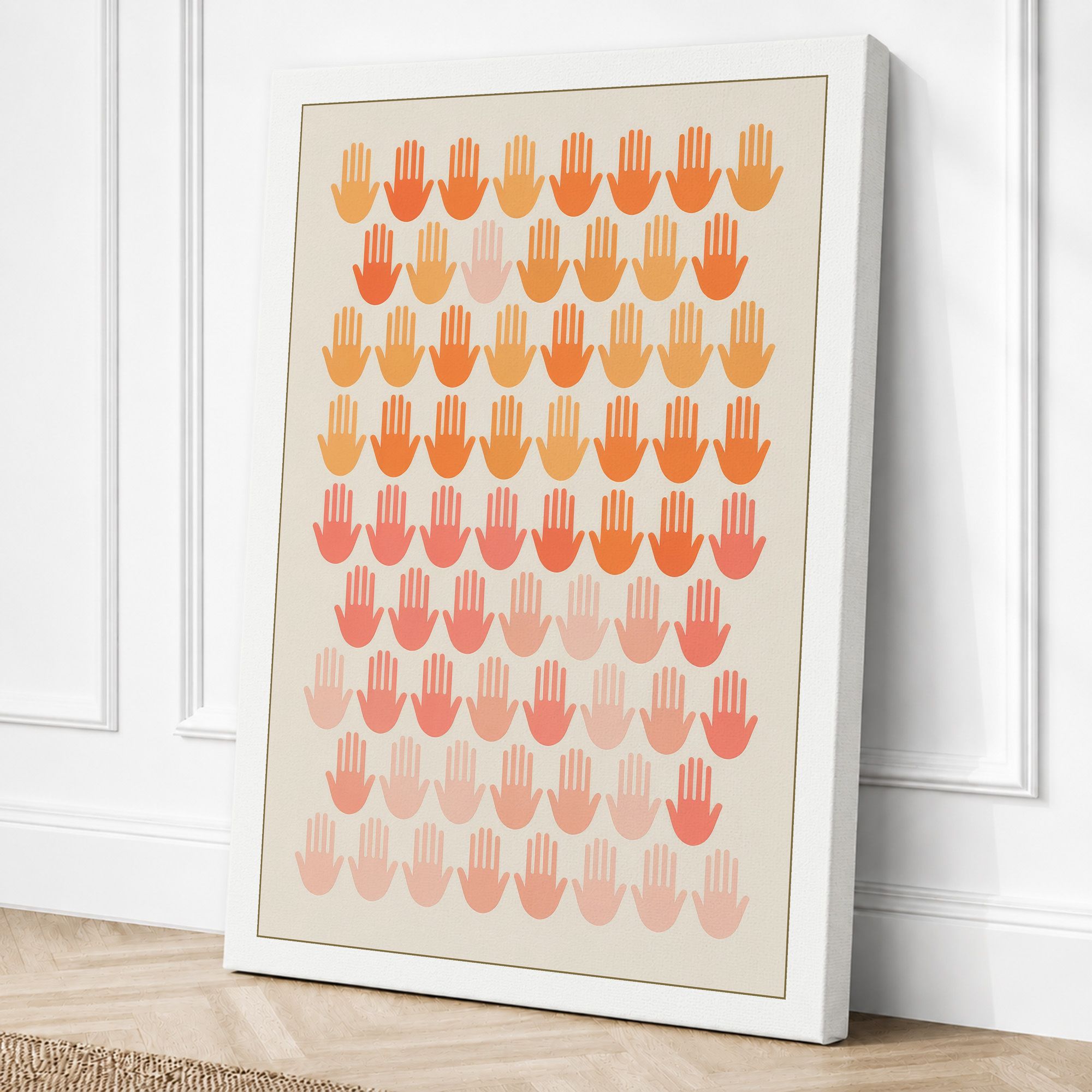 White border canvas