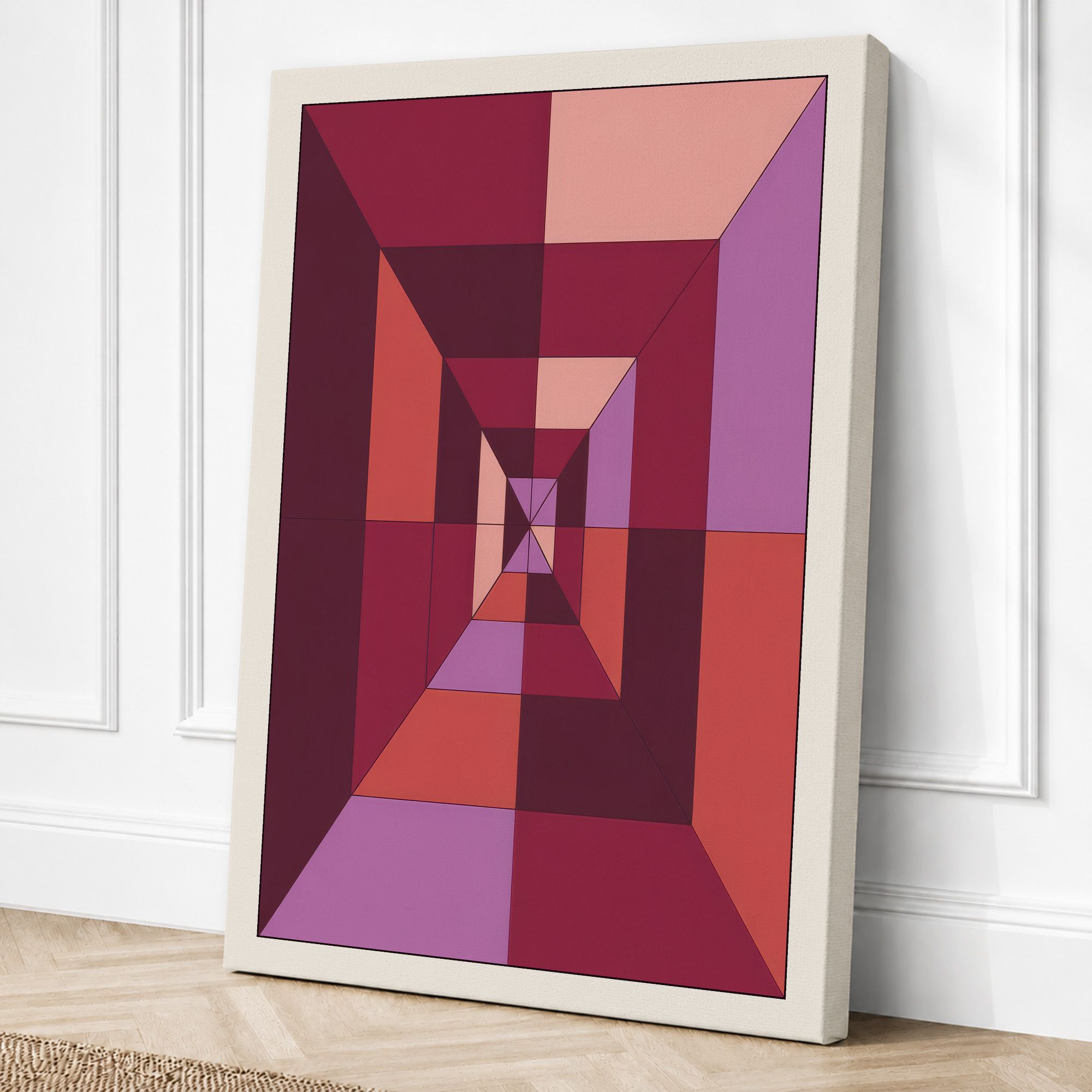 Cream border canvas