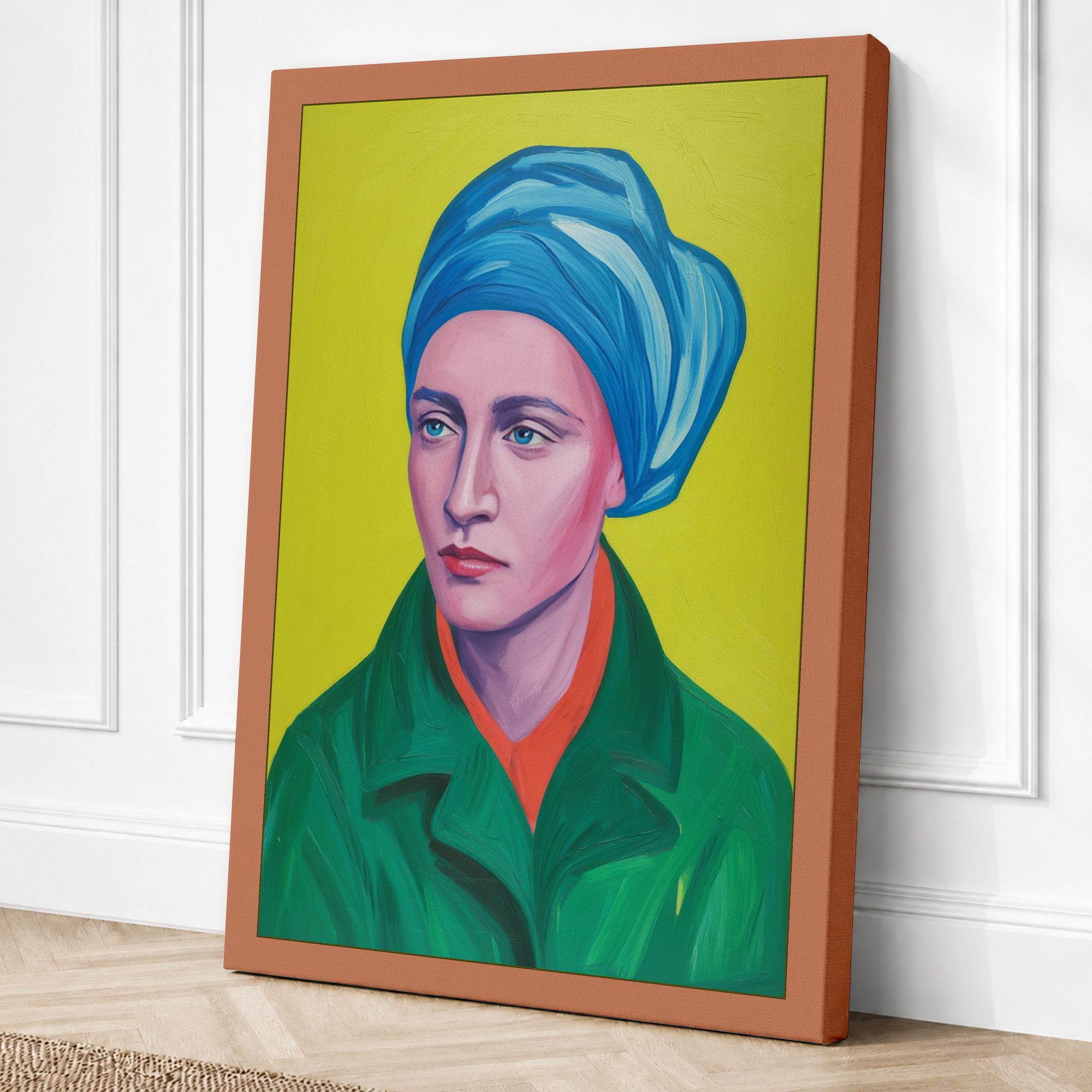 Terracotta border canvas
