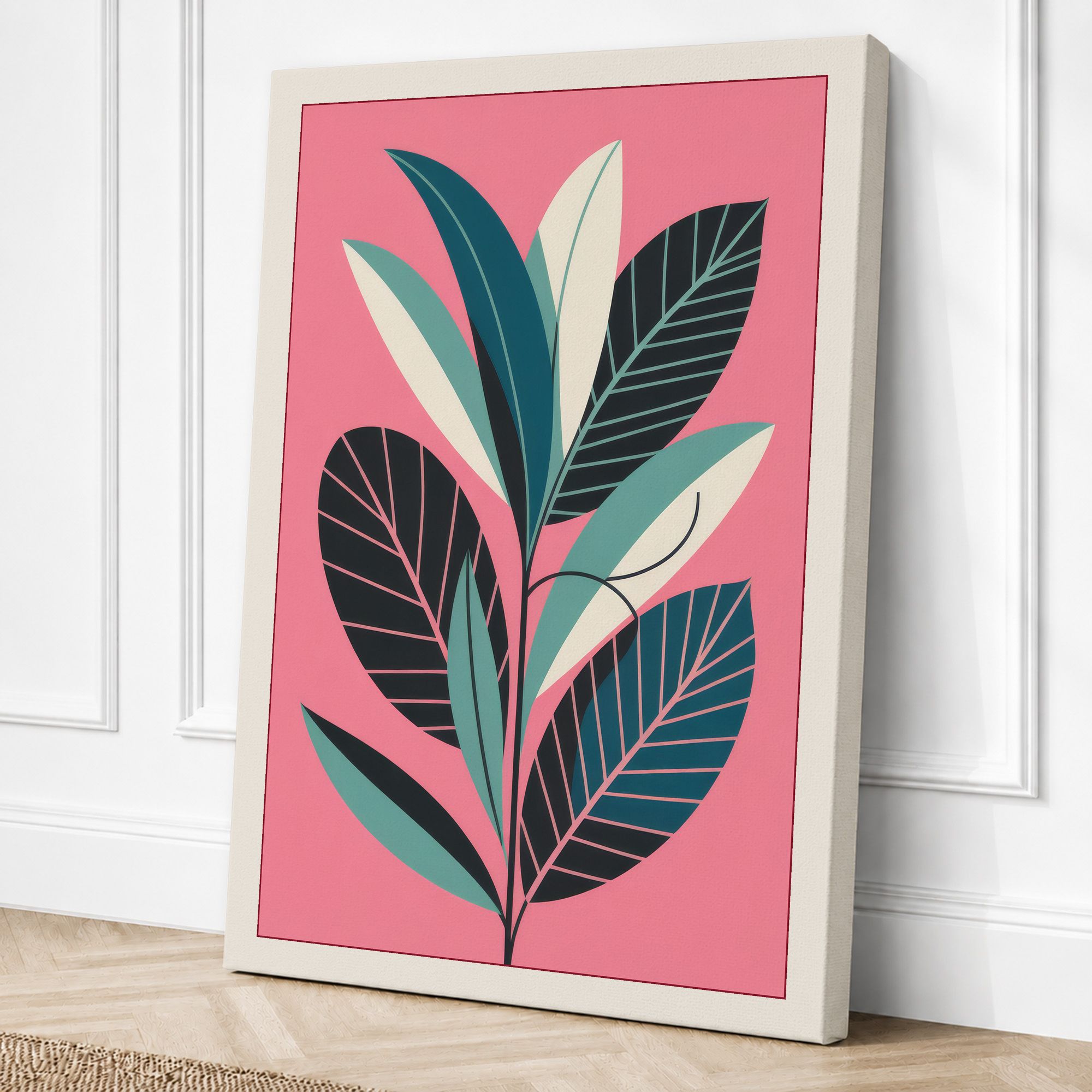 Cream border canvas