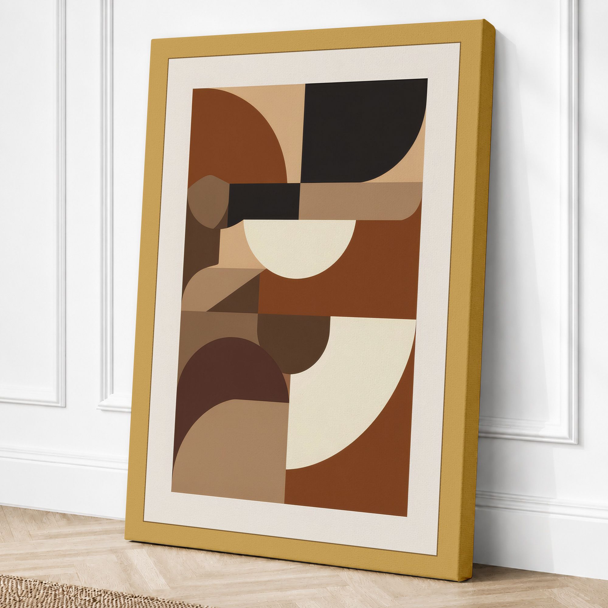 Ochre border canvas