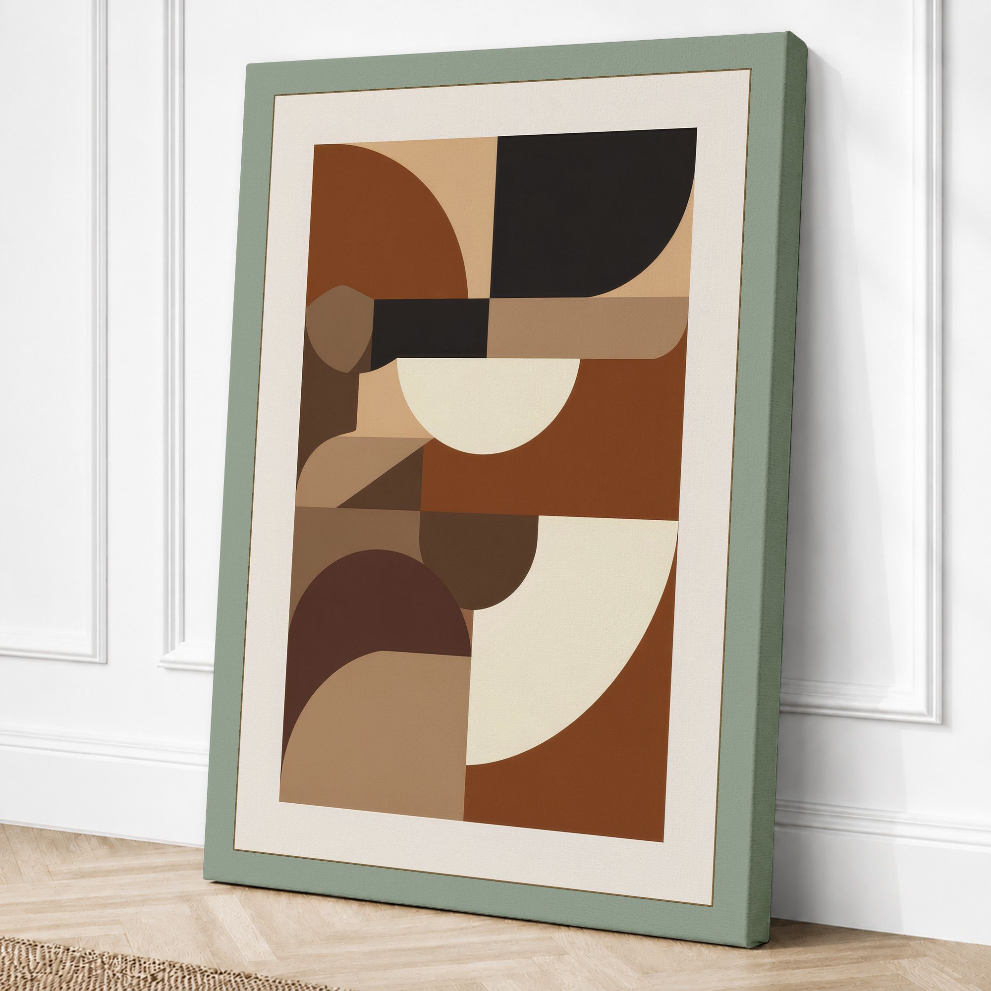 Sage border canvas