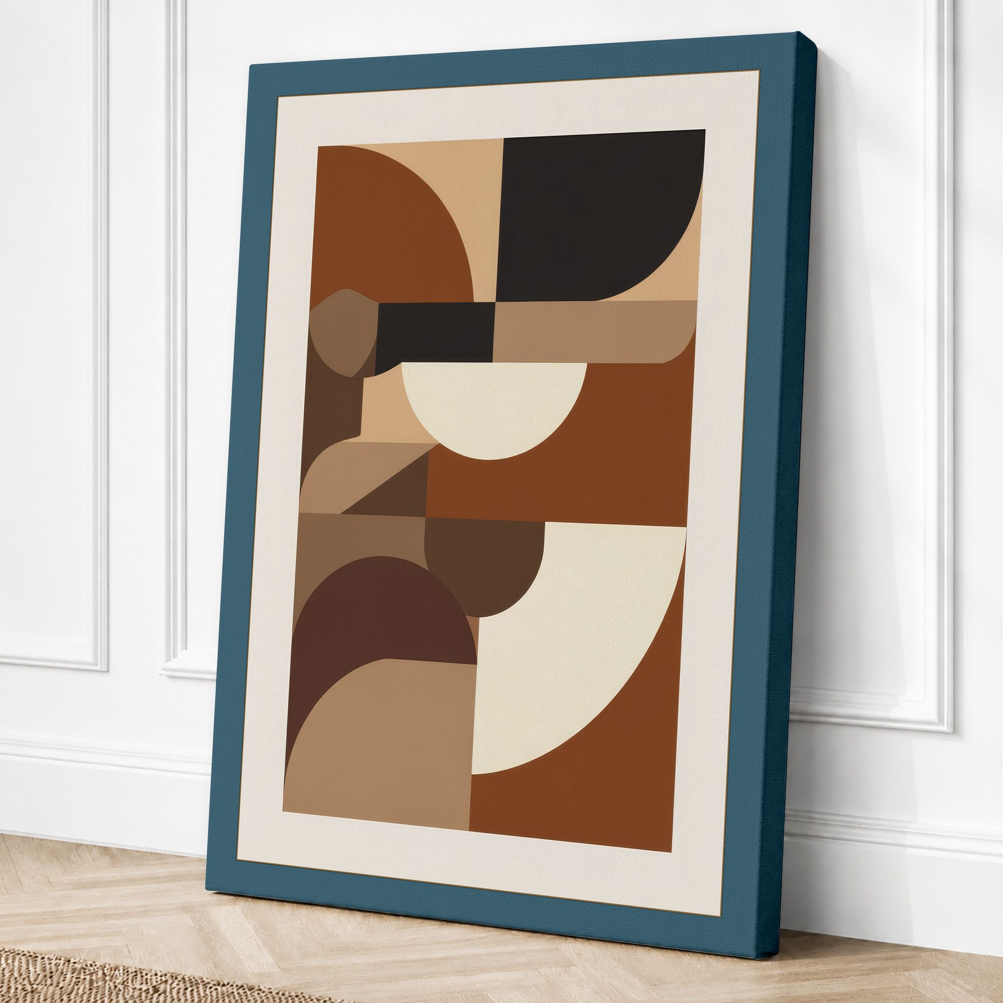 Teal border canvas
