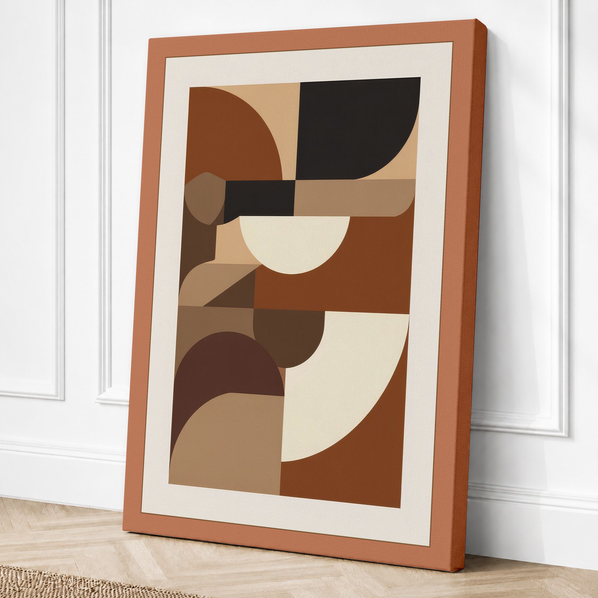 Terracotta border canvas