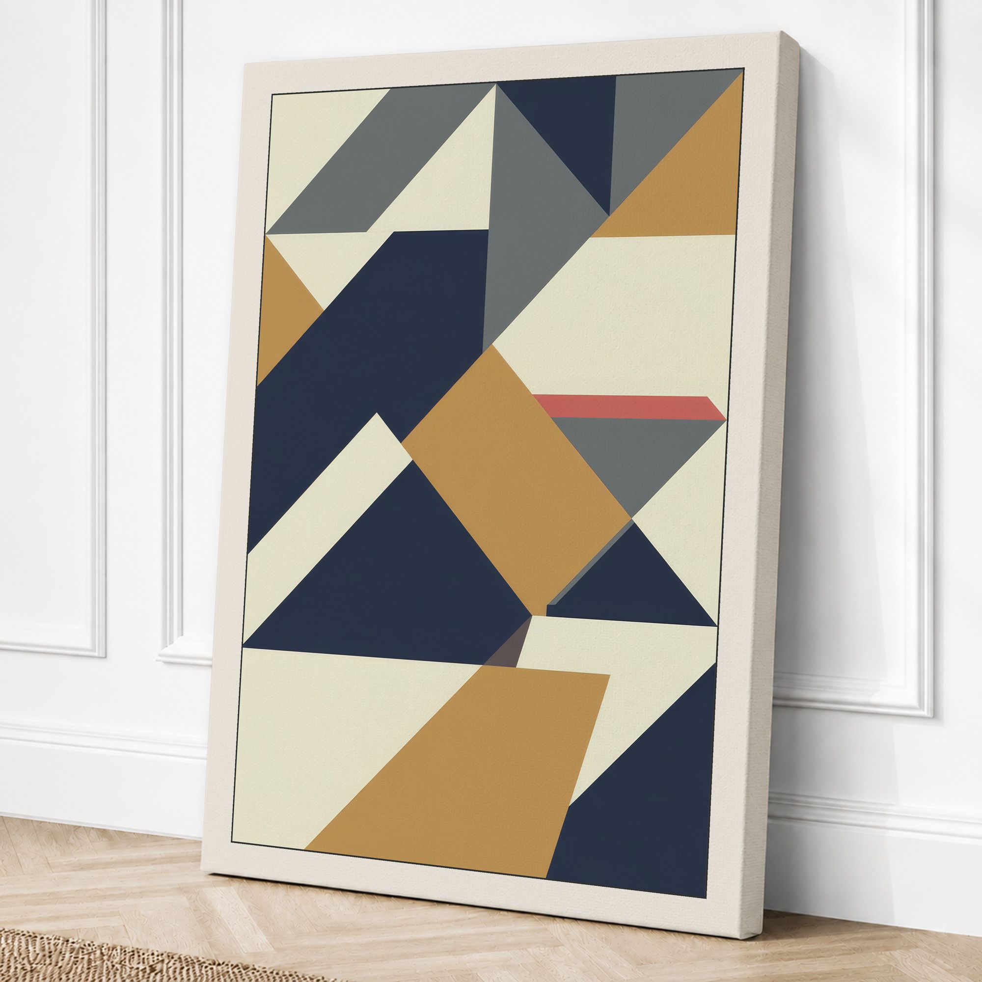 Cream border canvas