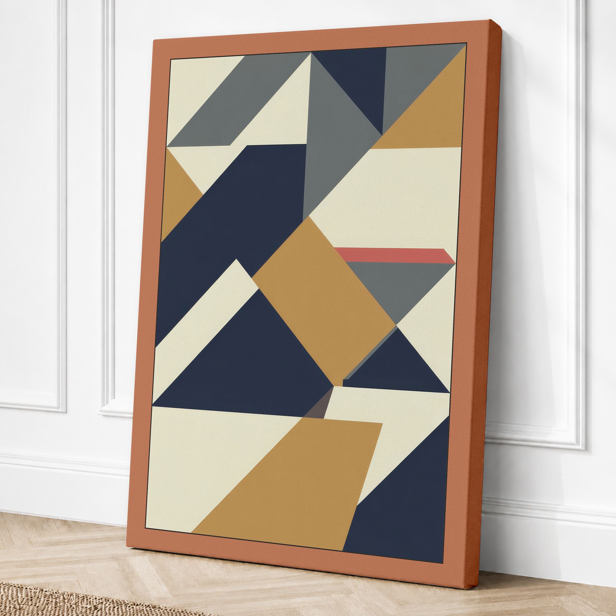 Terracotta border canvas