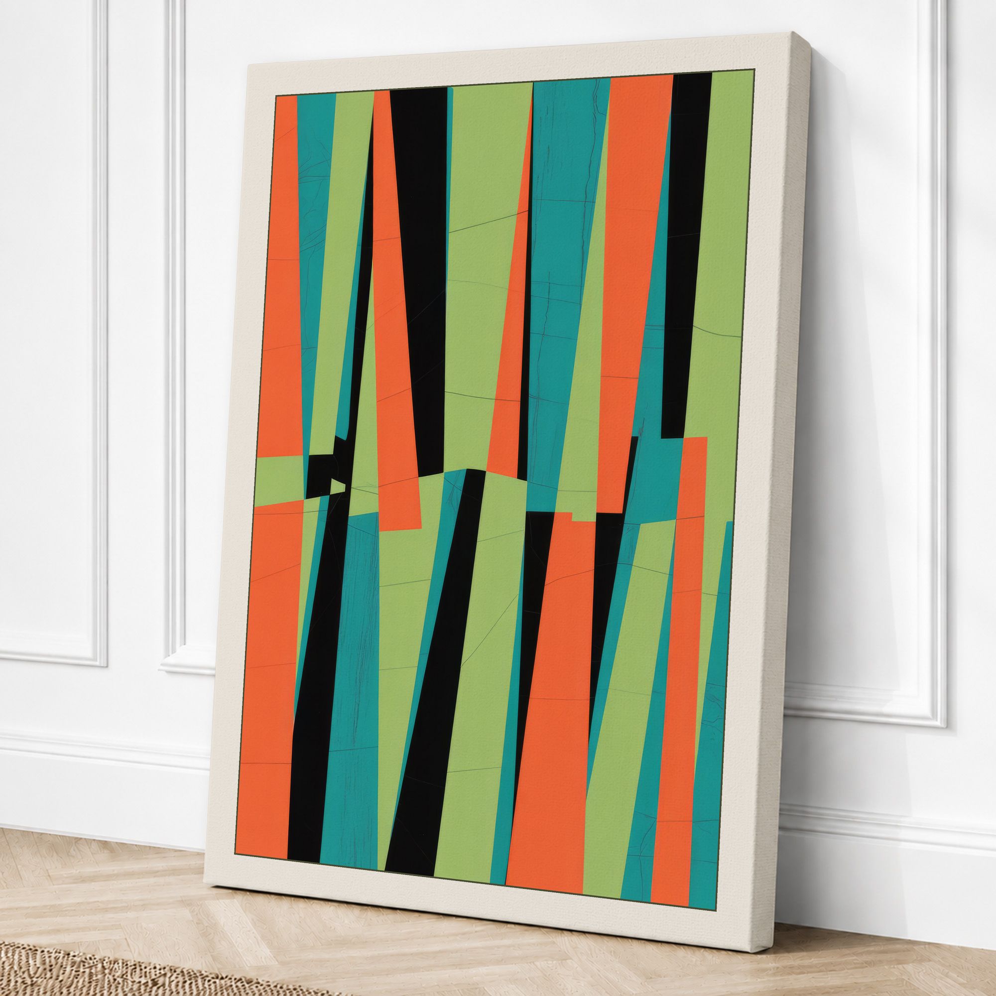 Cream border canvas
