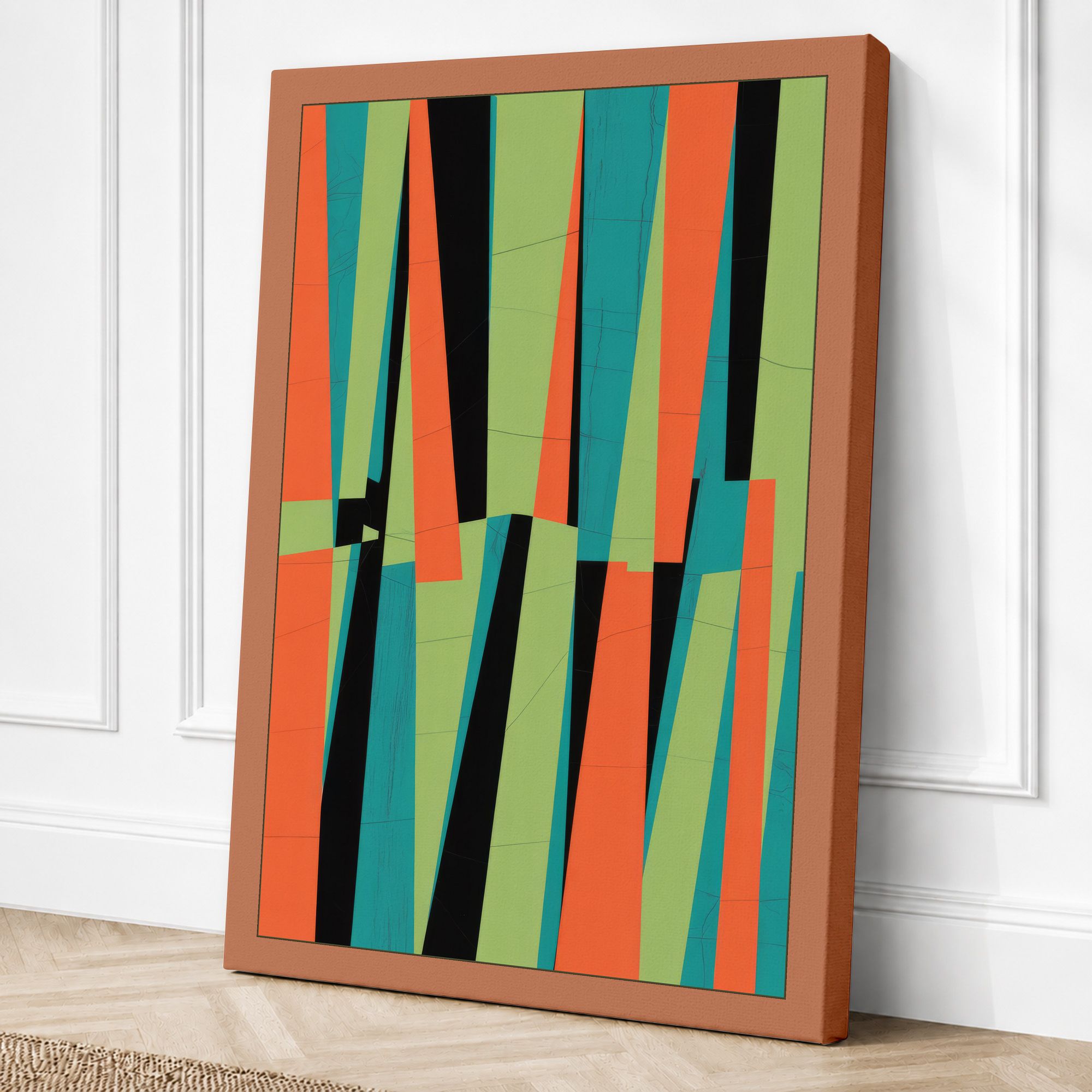 Terracotta border canvas