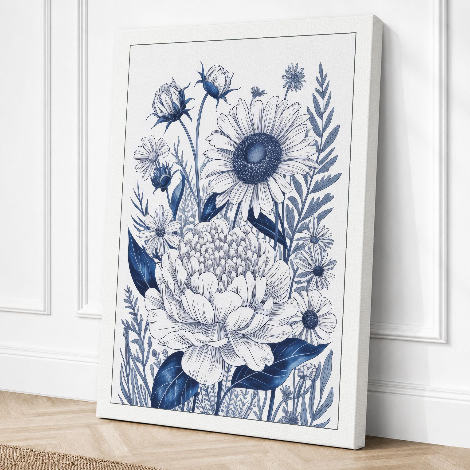 White border canvas