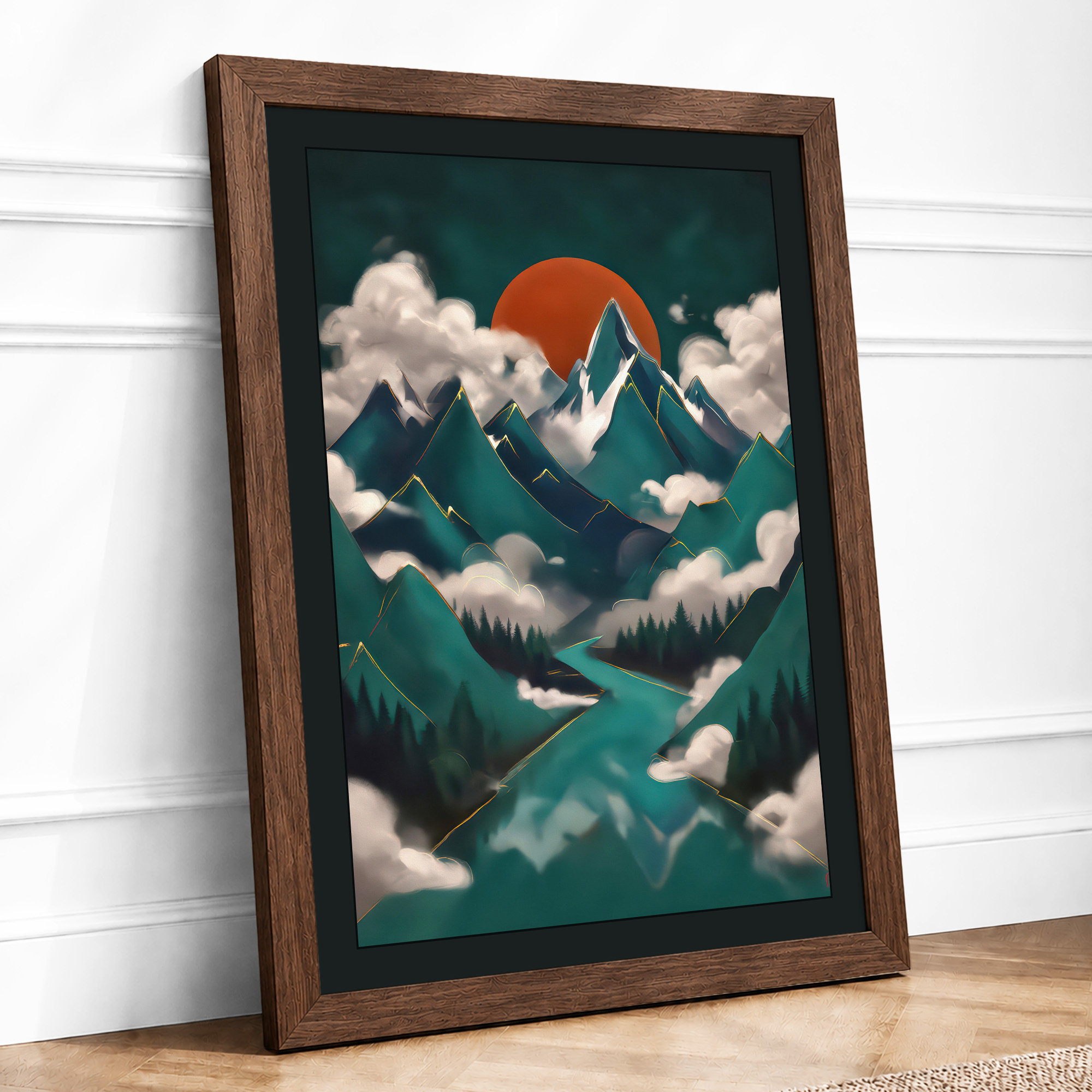 Walnut frame
