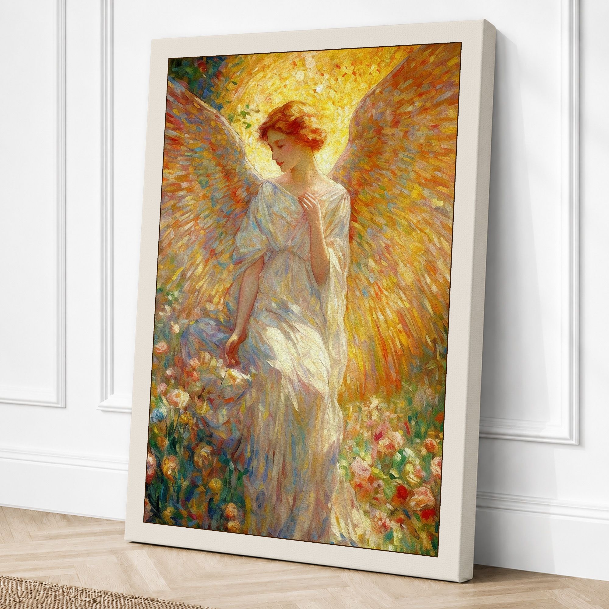 Cream border canvas