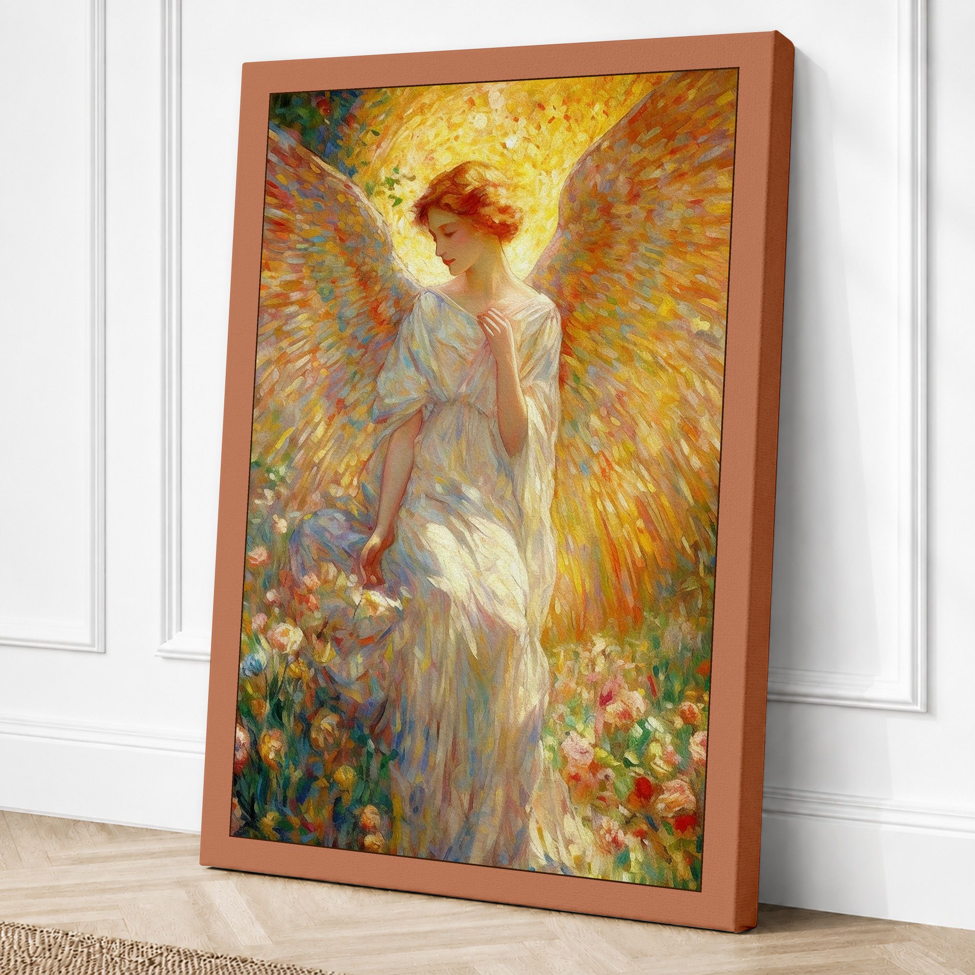 Terracotta border canvas