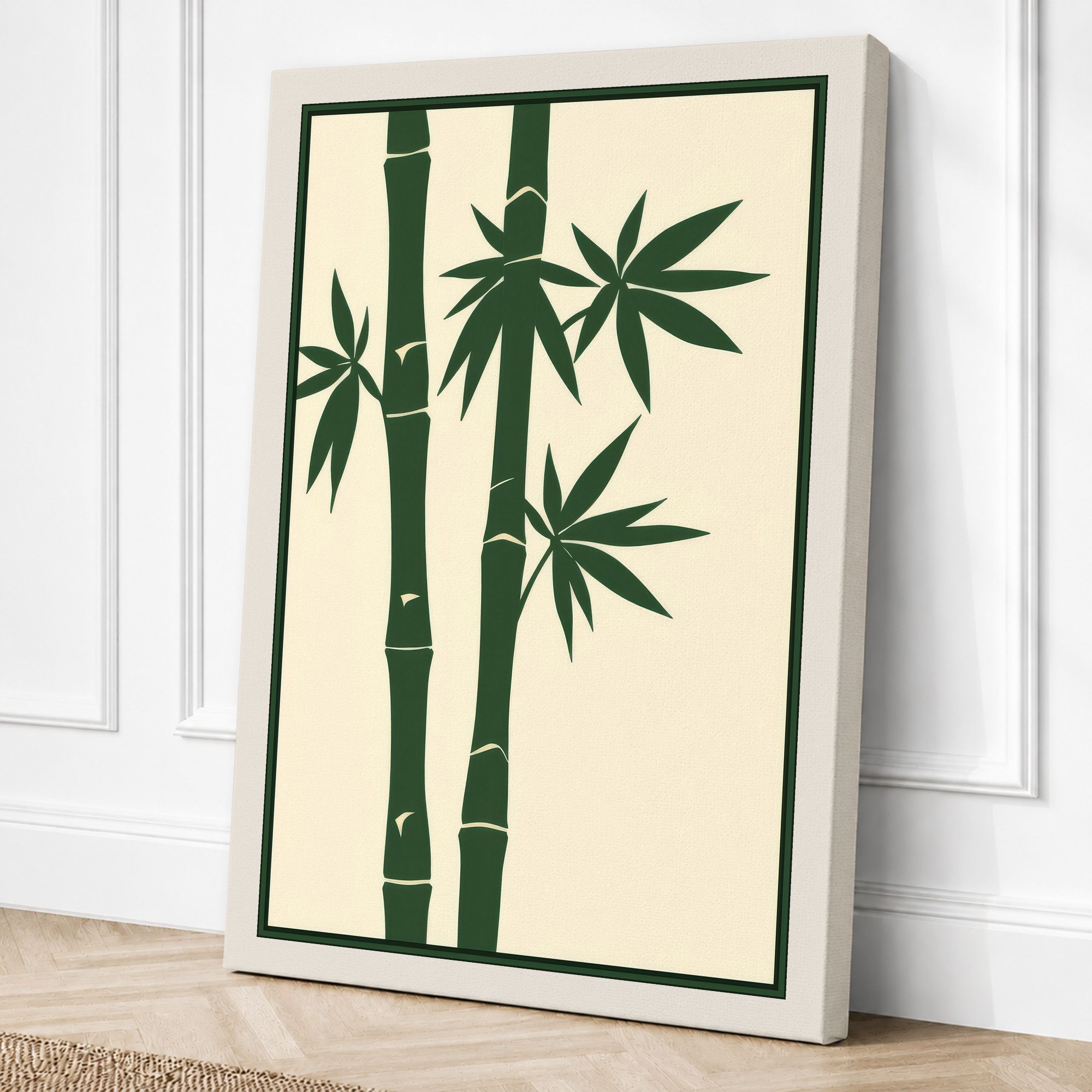 Cream border canvas