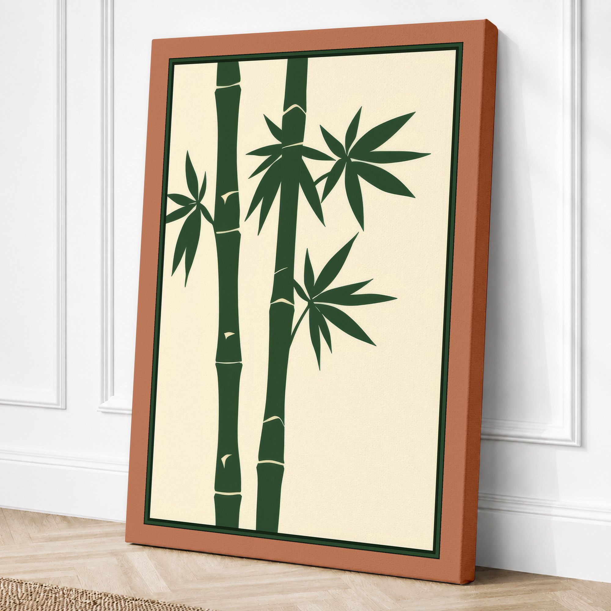 Terracotta border canvas