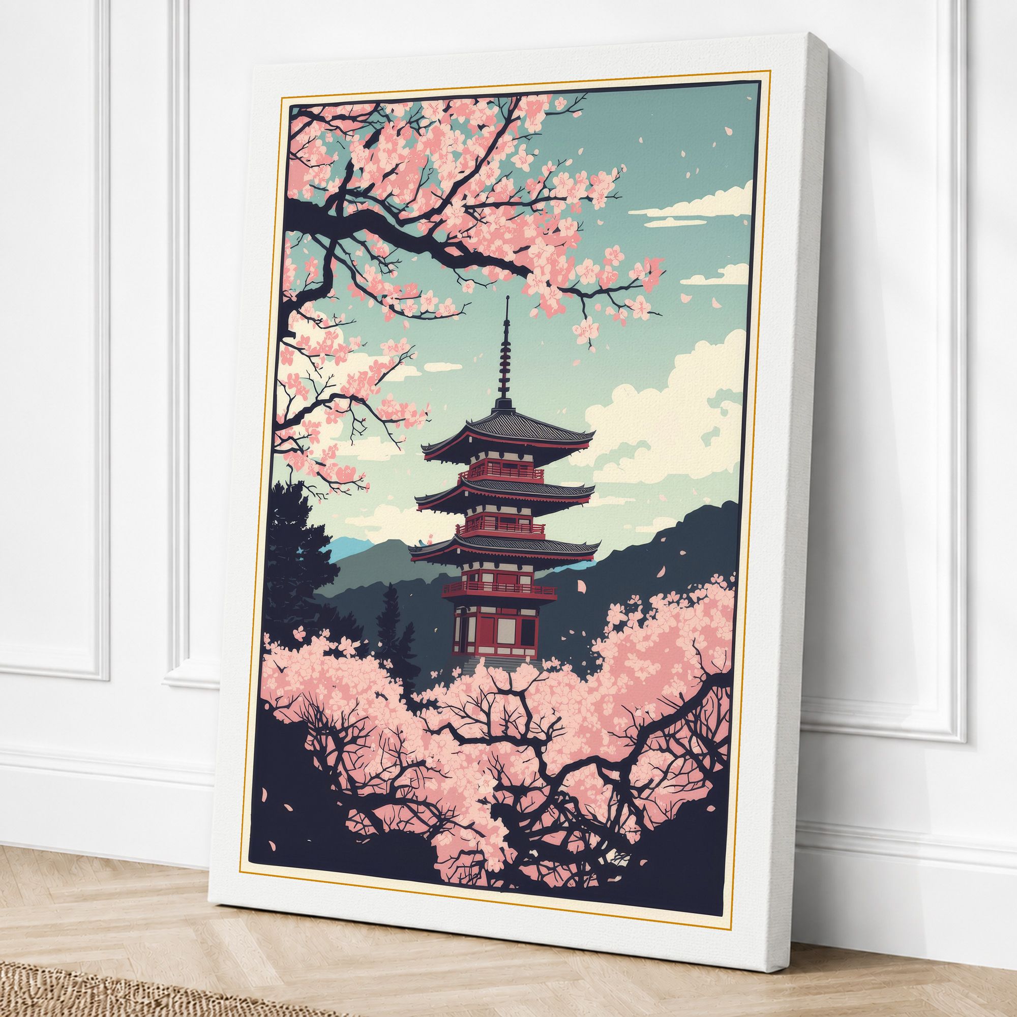 White border canvas