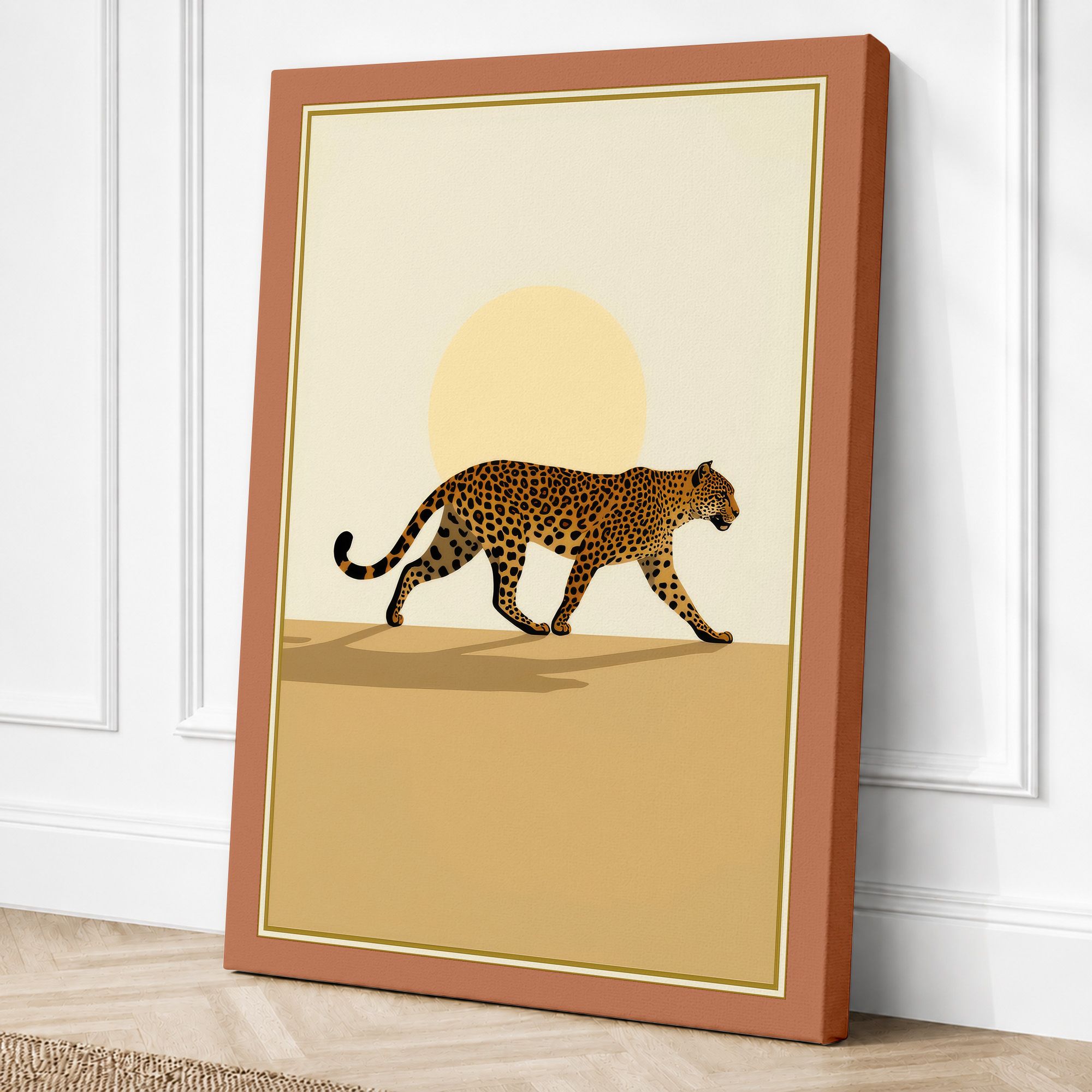 Terracotta border canvas