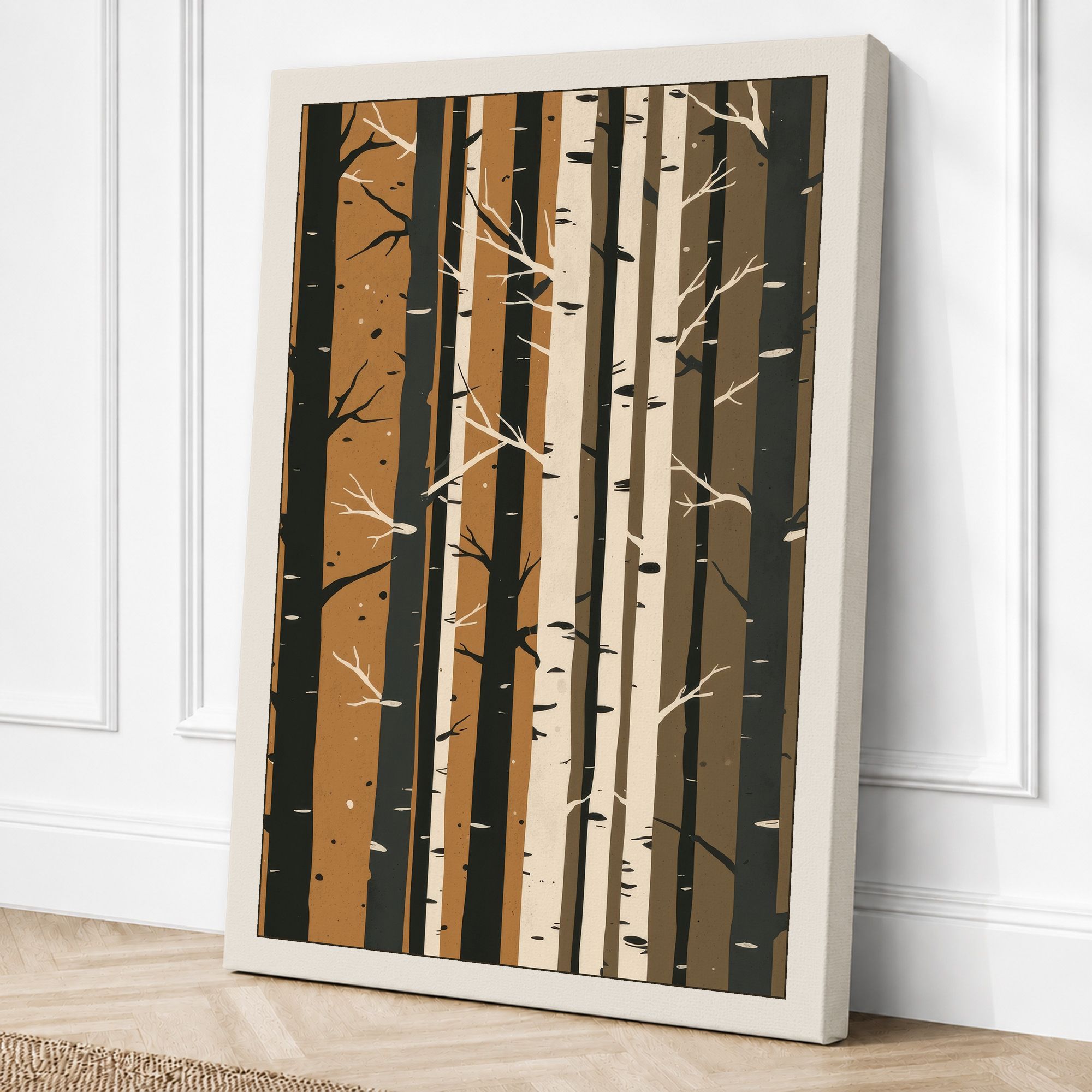 Cream border canvas