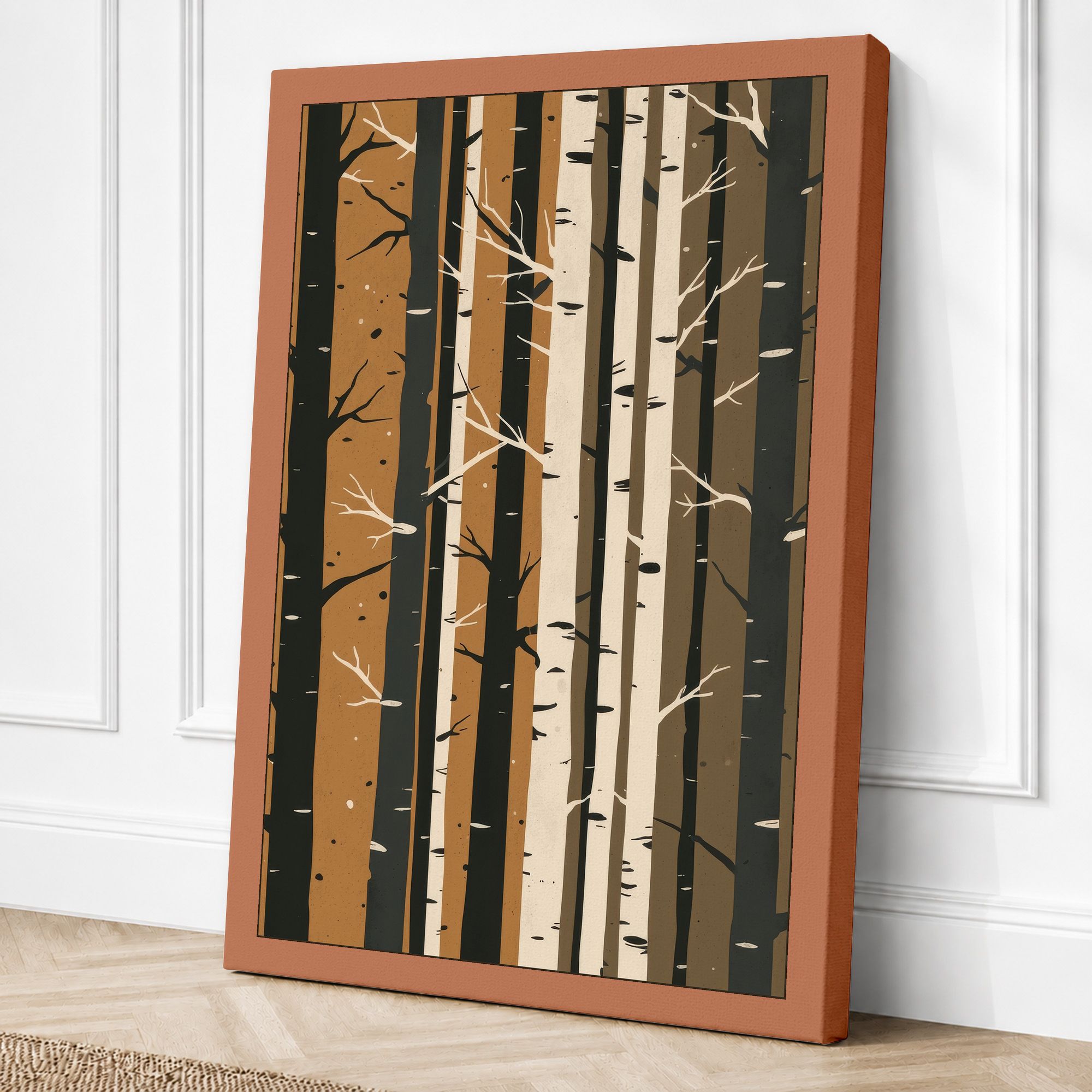 Terracotta border canvas