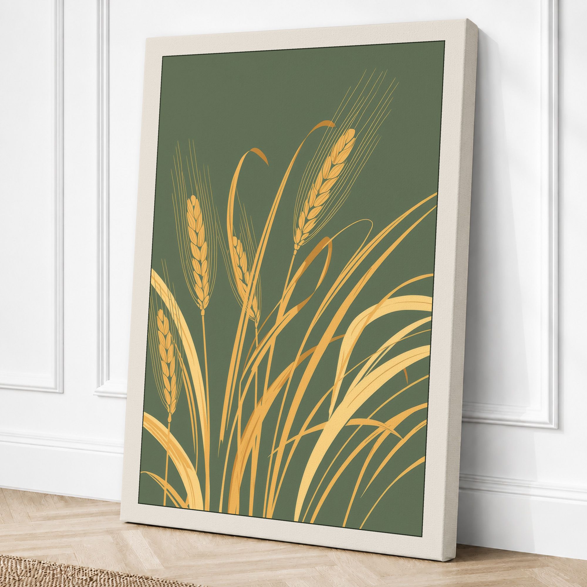 Cream border canvas