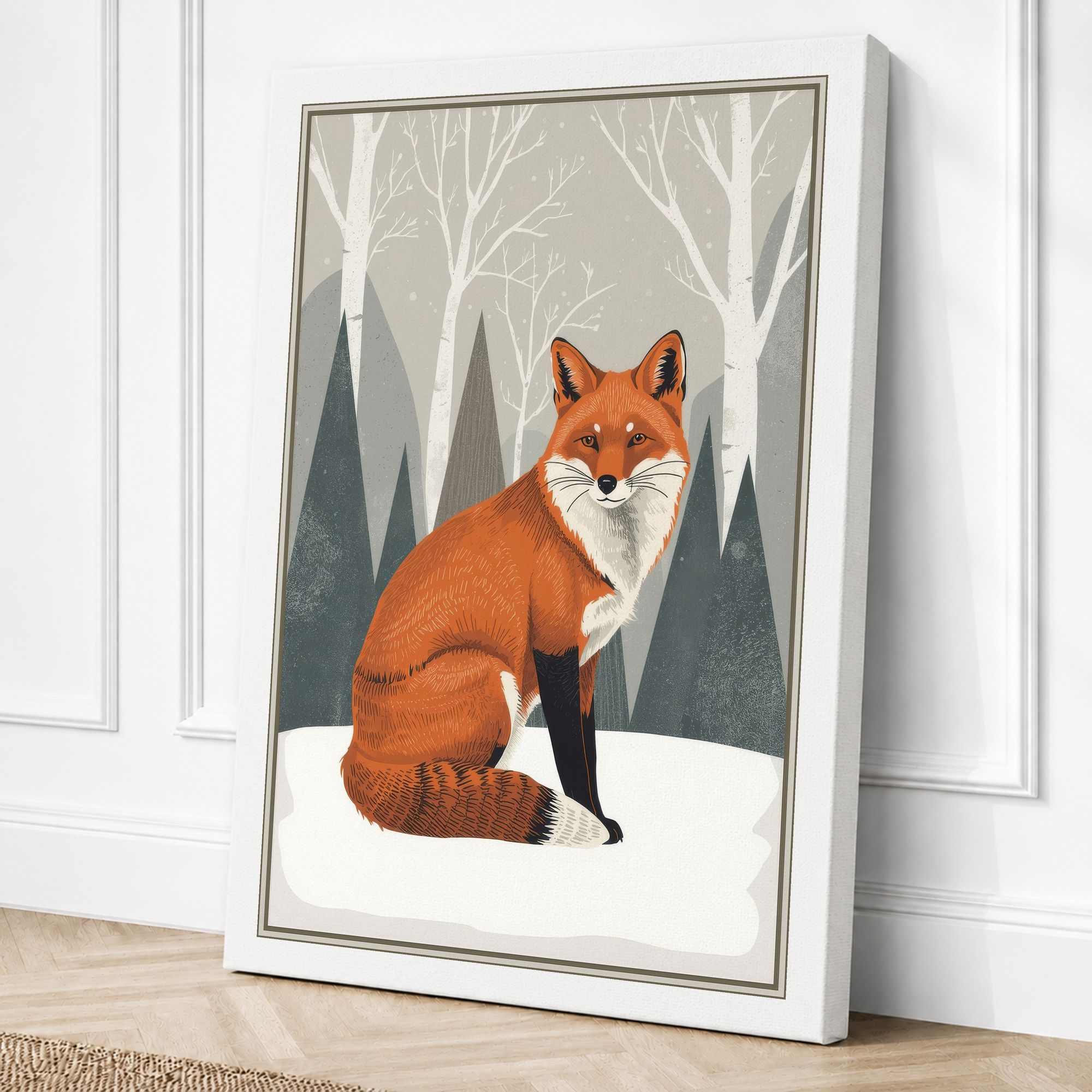 White border canvas