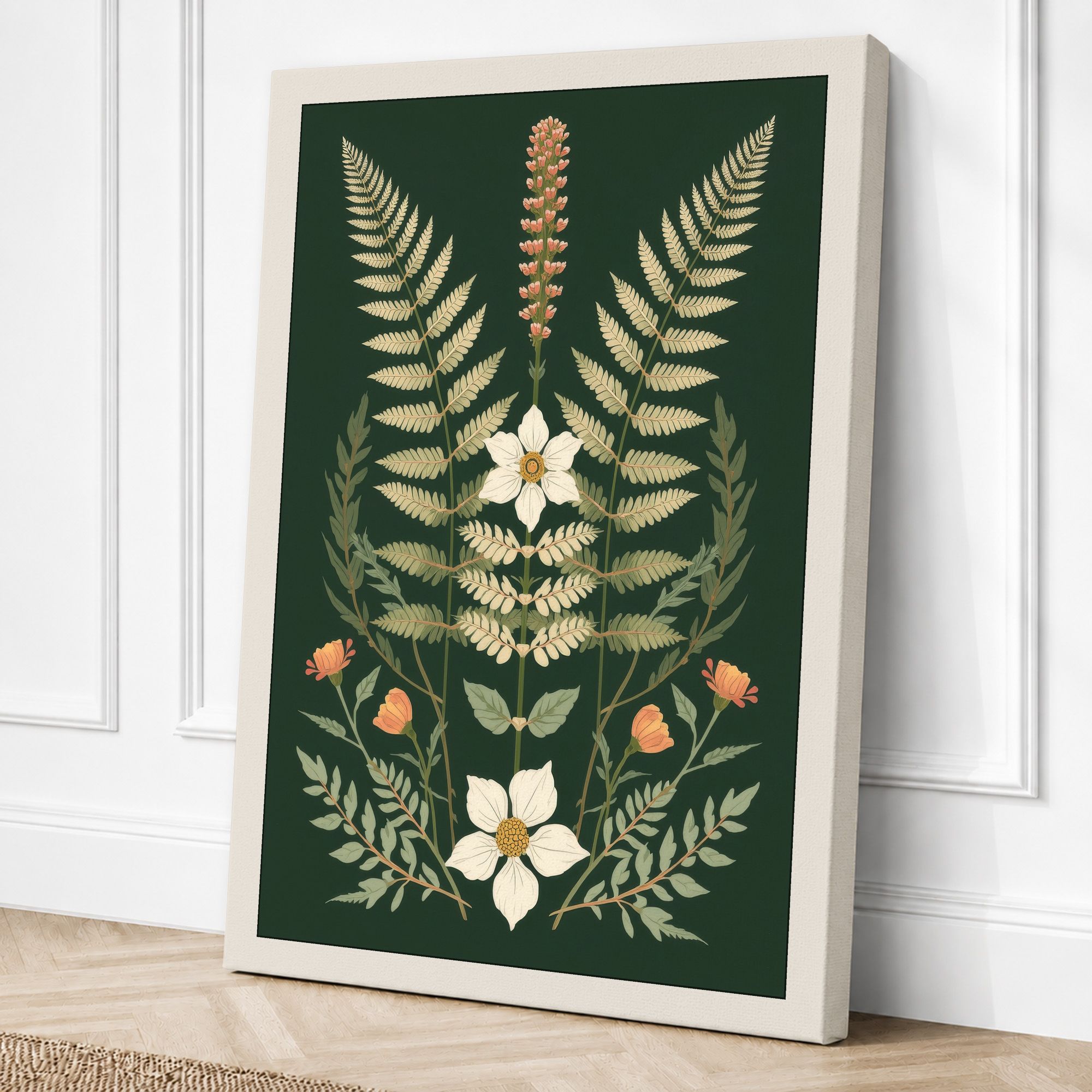 Cream border canvas