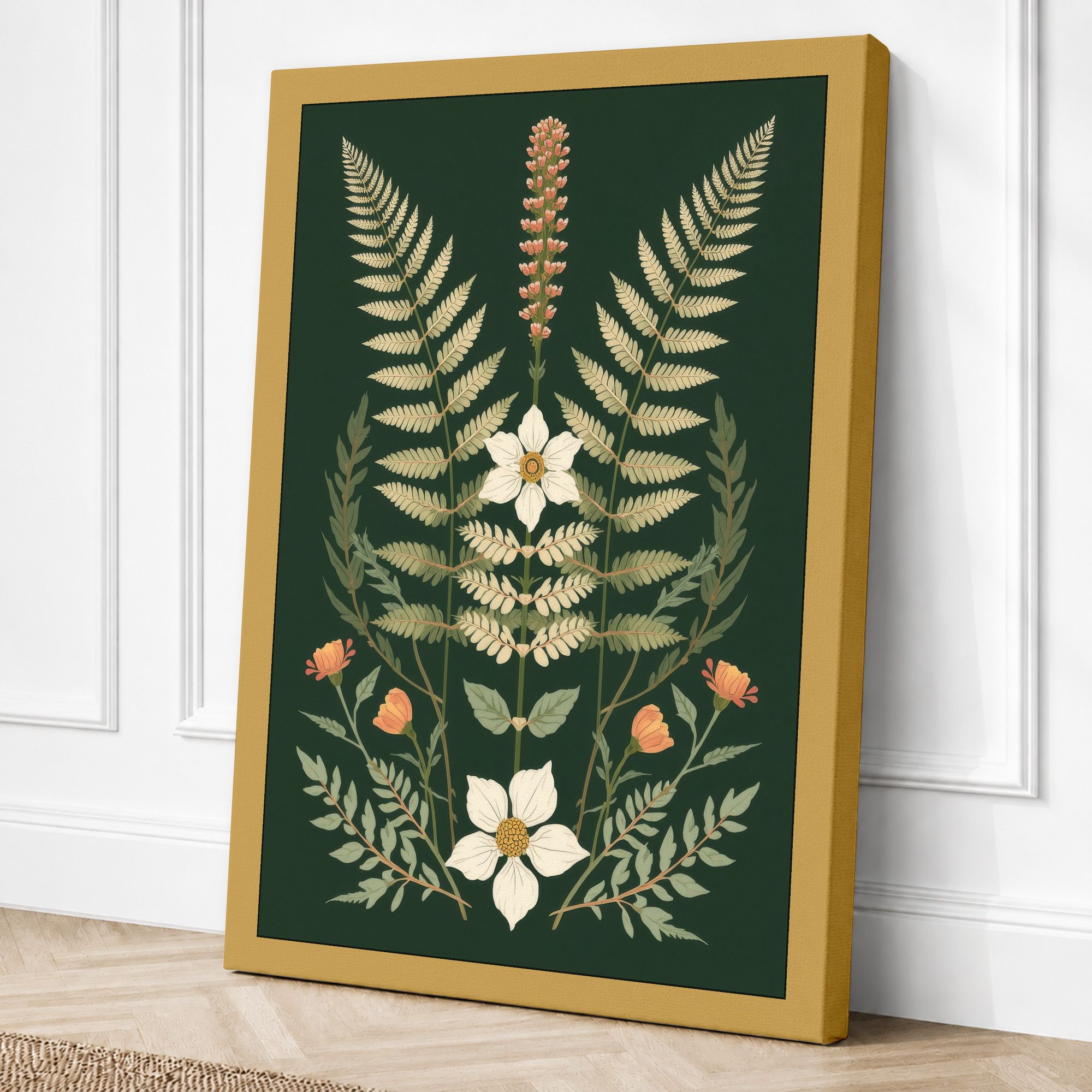 Ochre border canvas