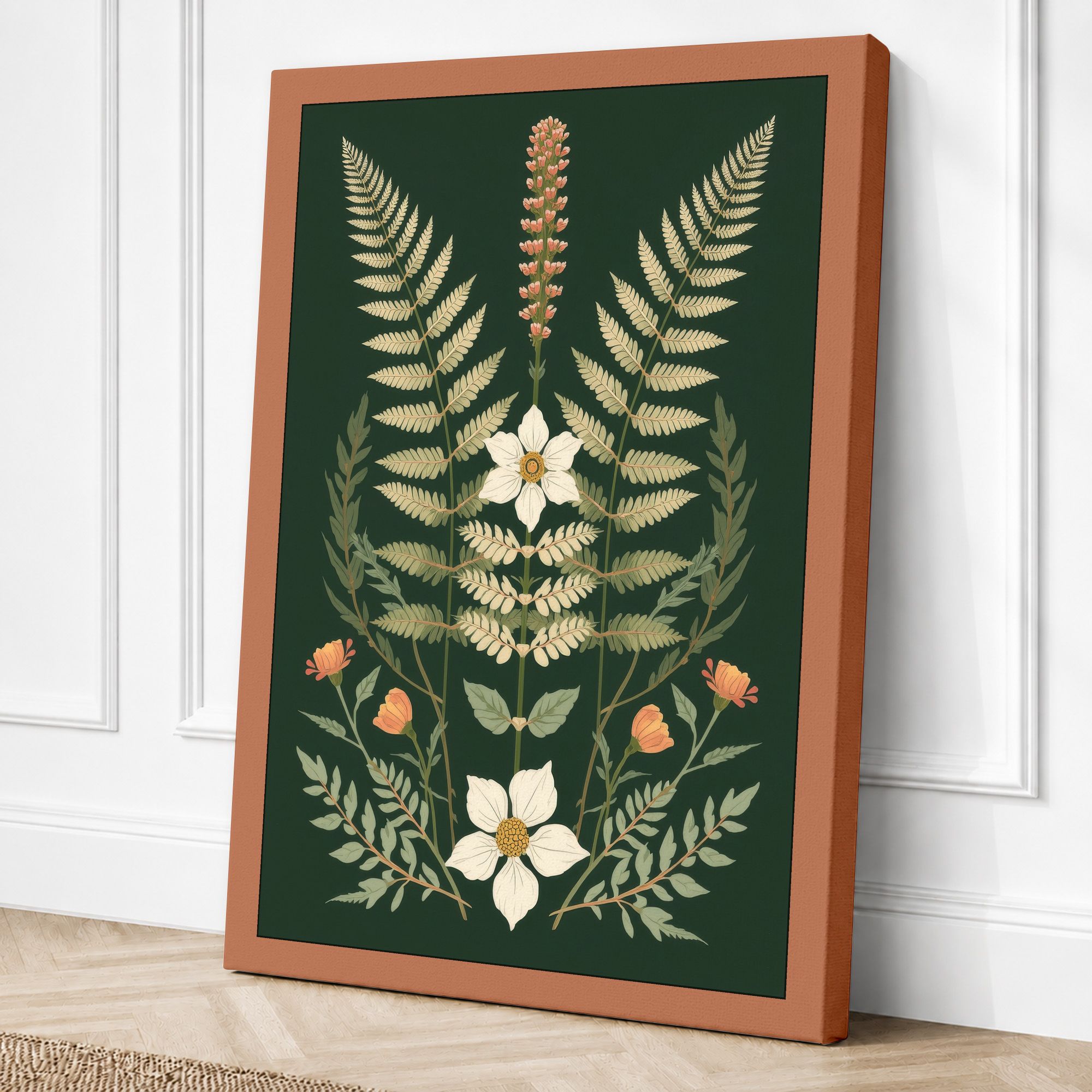 Terracotta border canvas