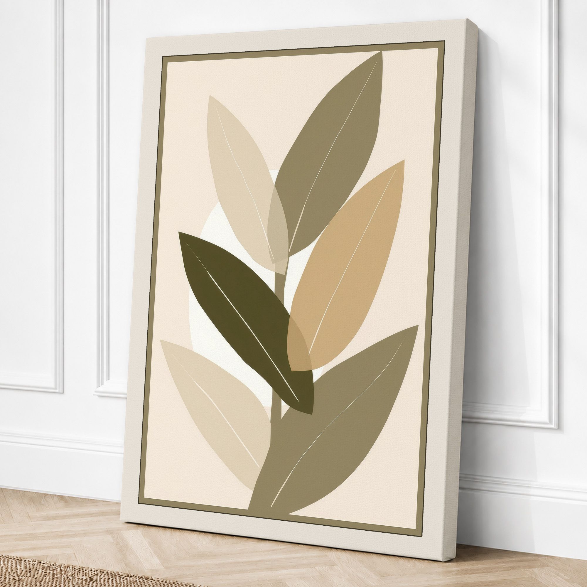 Cream border canvas